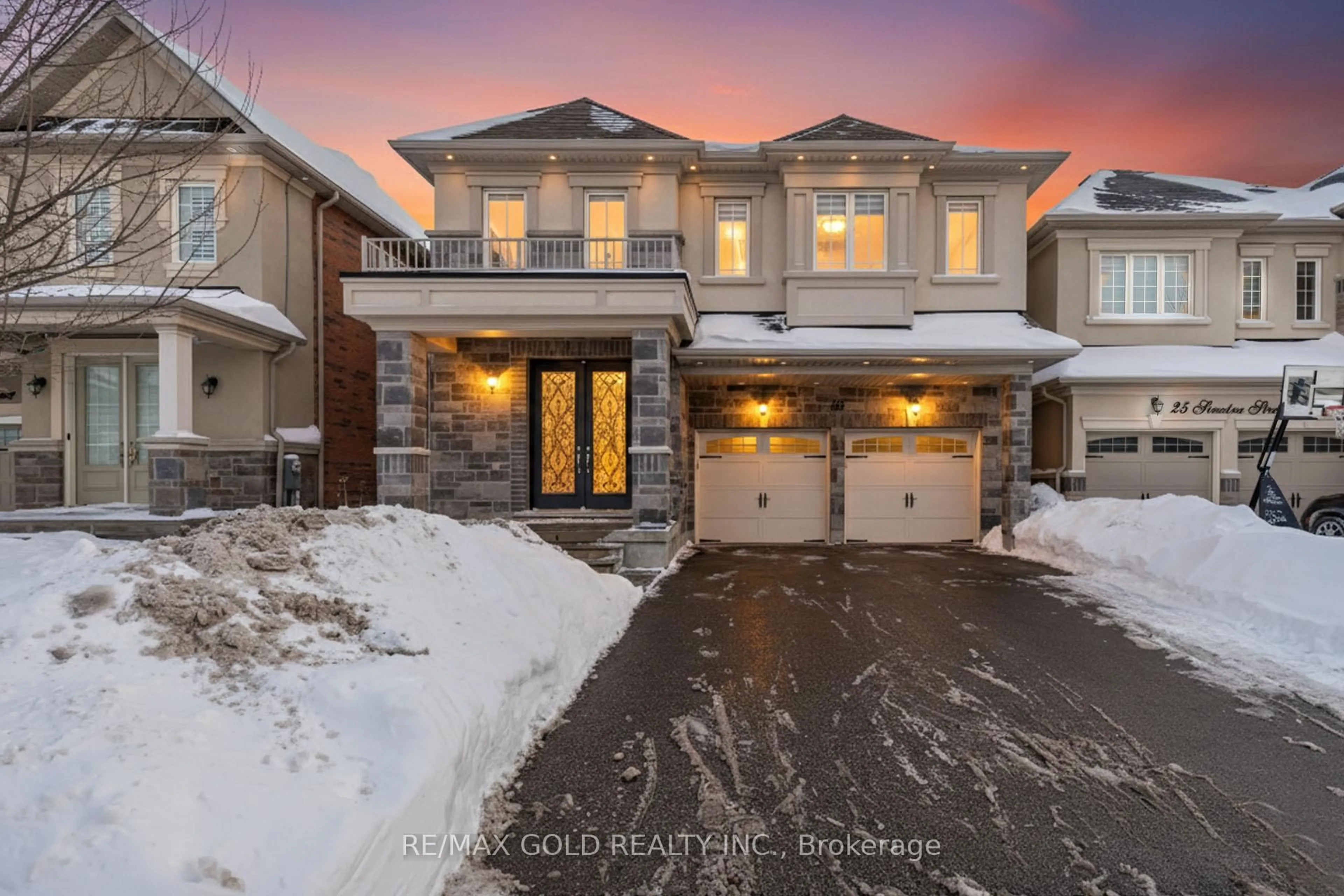 Home with brick exterior material, street for 23 Sinatra St, Brampton Ontario L6R 4B1