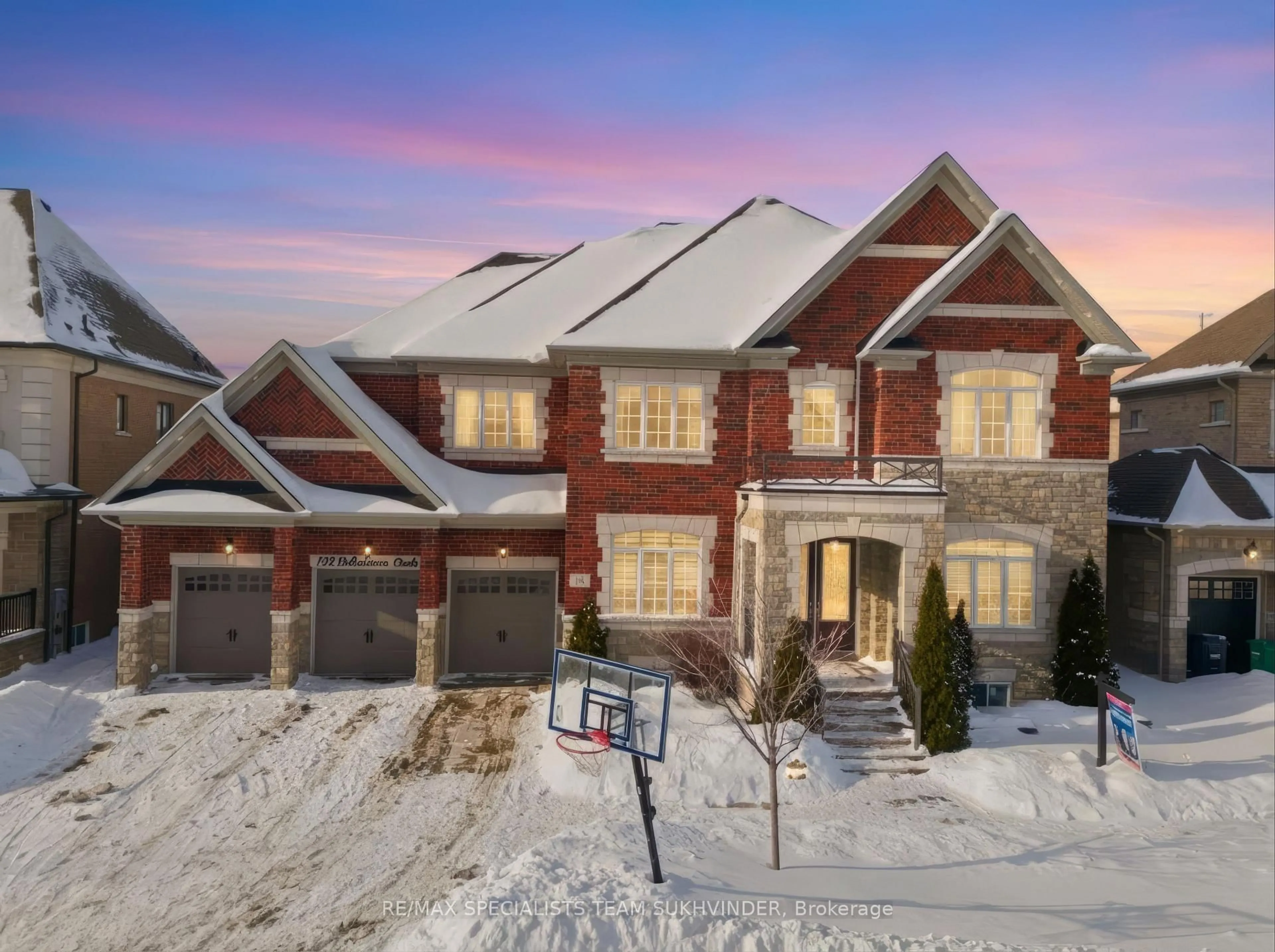 Home with brick exterior material, street for 102 Belladonna Circ, Brampton Ontario L6P 4B6