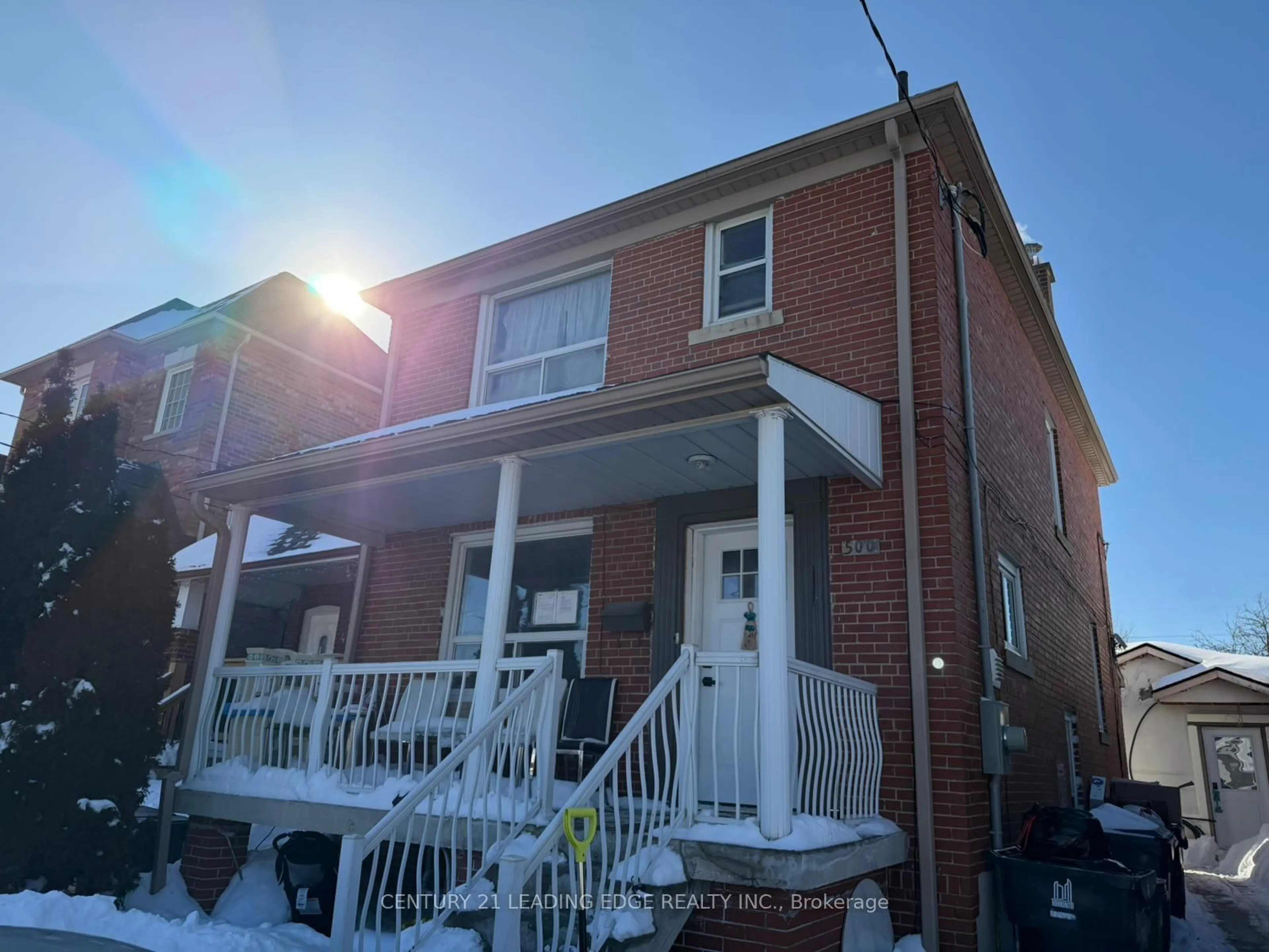 Home with brick exterior material, street for 500 Caledonia Rd, Toronto Ontario M6E 4V2