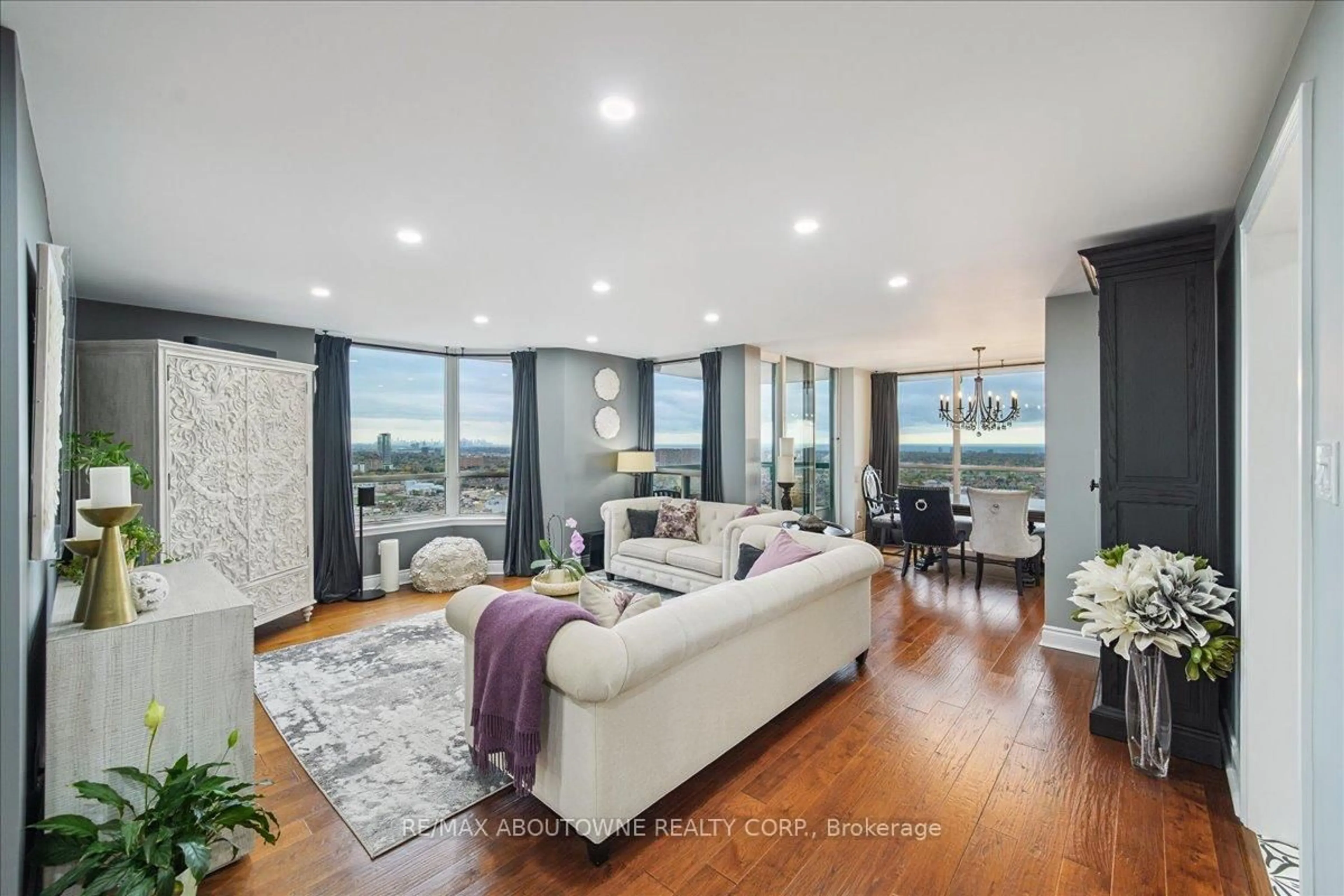 Living room with furniture, unknown for 550 Webb Dr #2603, Mississauga Ontario L5B 3Y4