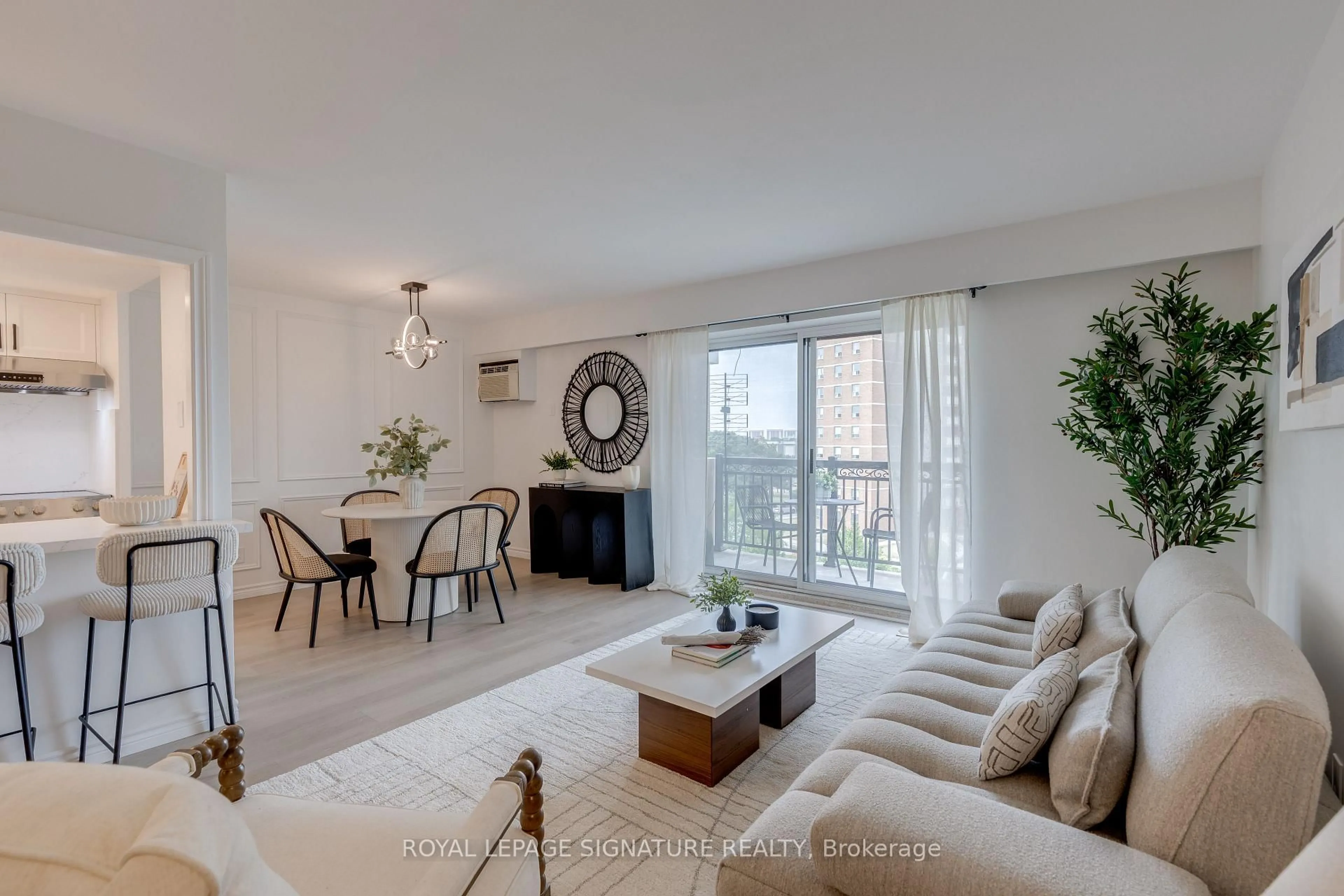 Living room with furniture, unknown for 557 The East Mall #506, Toronto Ontario M9B 4A5