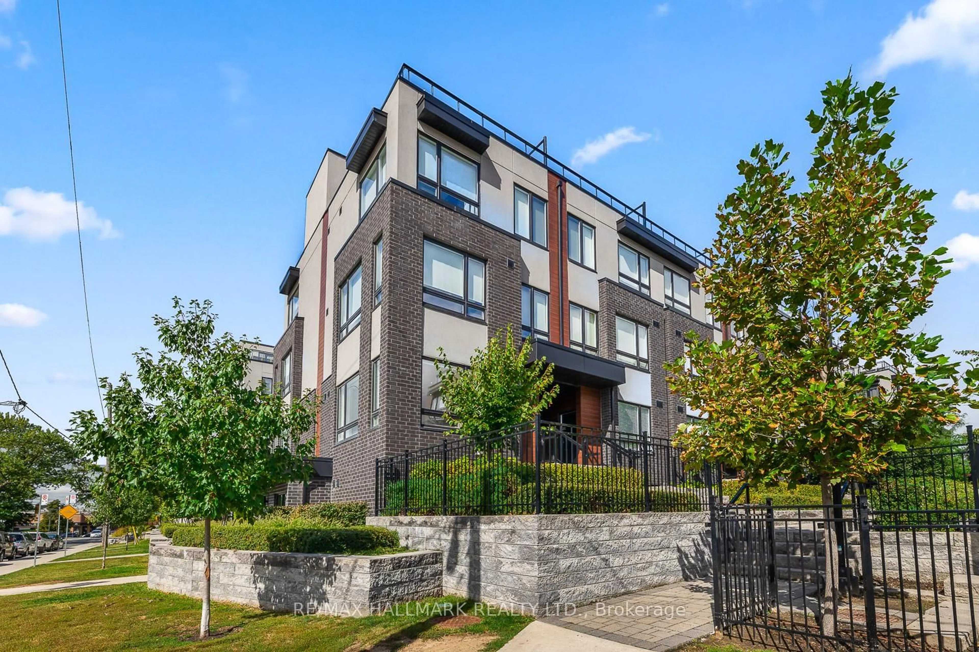 Home with brick exterior material, building for 1110 Briar Hill Ave #201, Toronto Ontario M6B 0A9