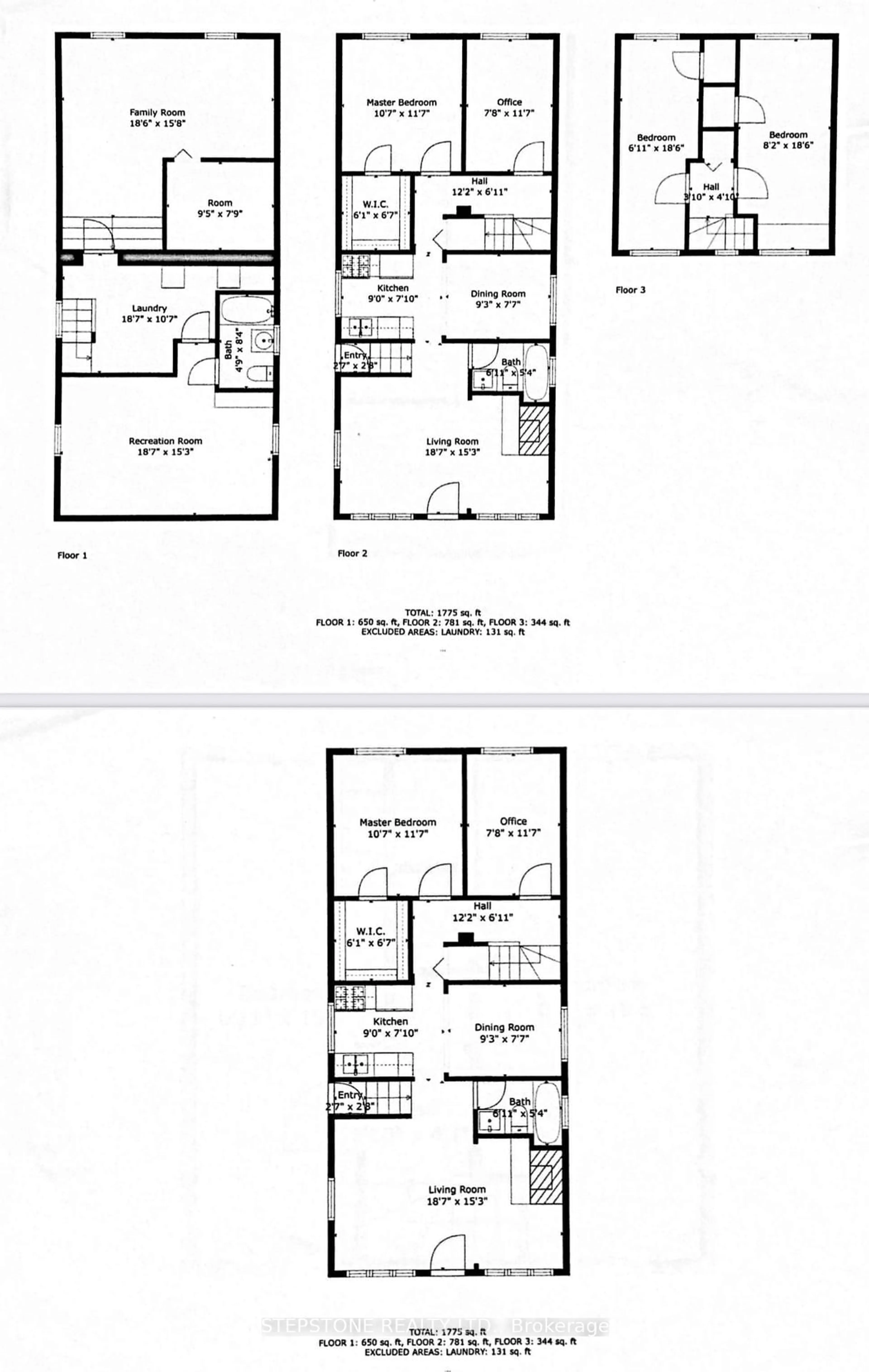 Floor plan for 56 41st St, Toronto Ontario M8W 3N6