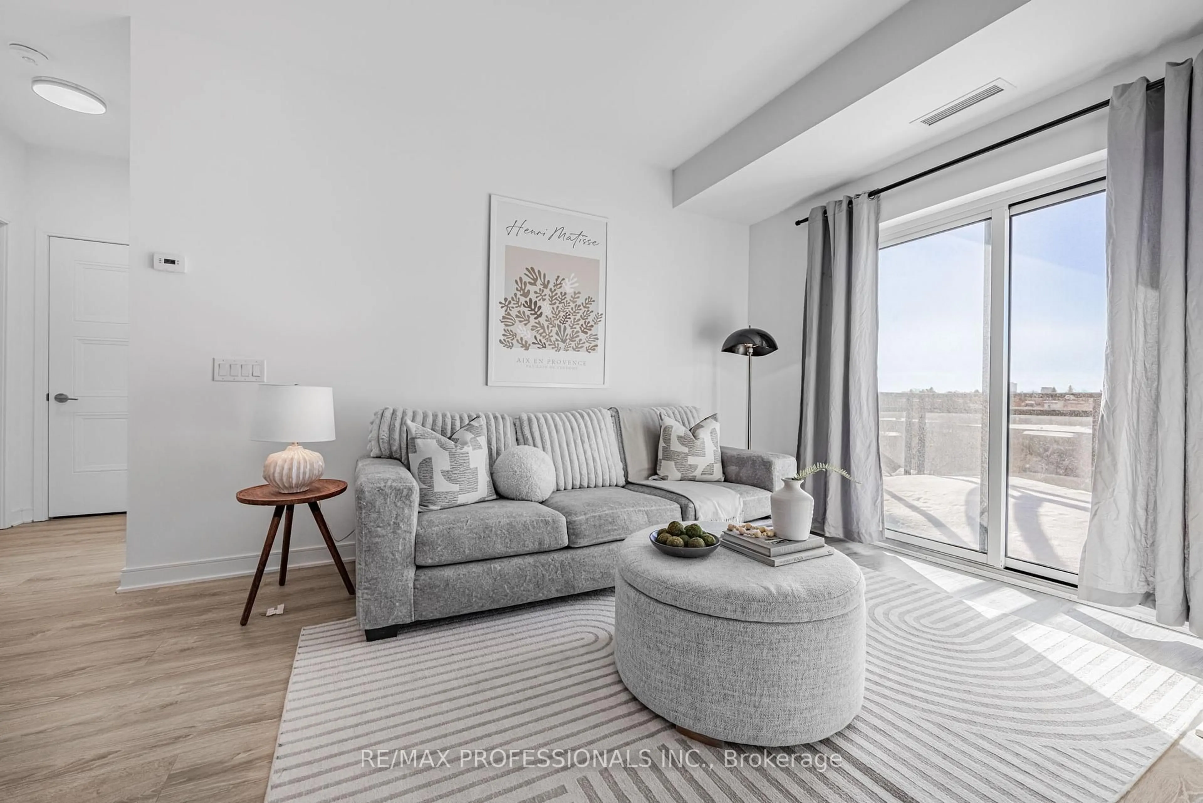 Living room with furniture, unknown for 25 Neighbourhood Lane #906, Toronto Ontario M8Y 0C4