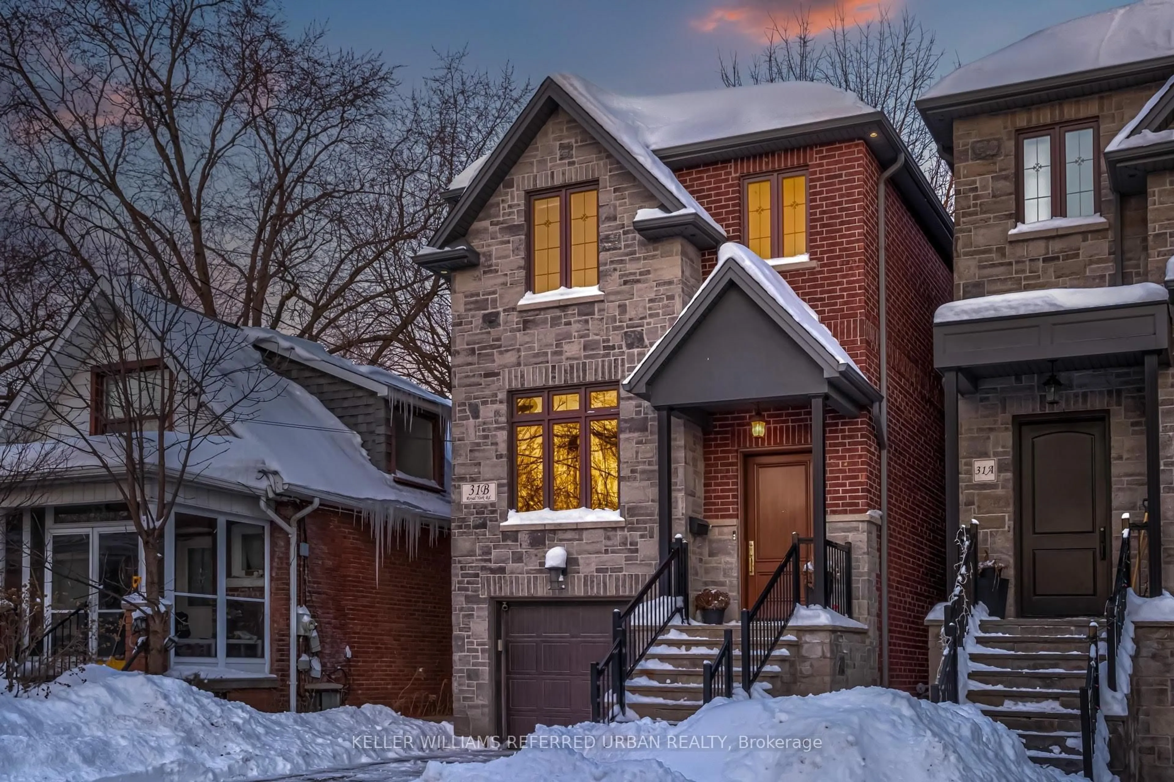 Home with brick exterior material, street for 31B Royal York Rd, Toronto Ontario M8V 2T3