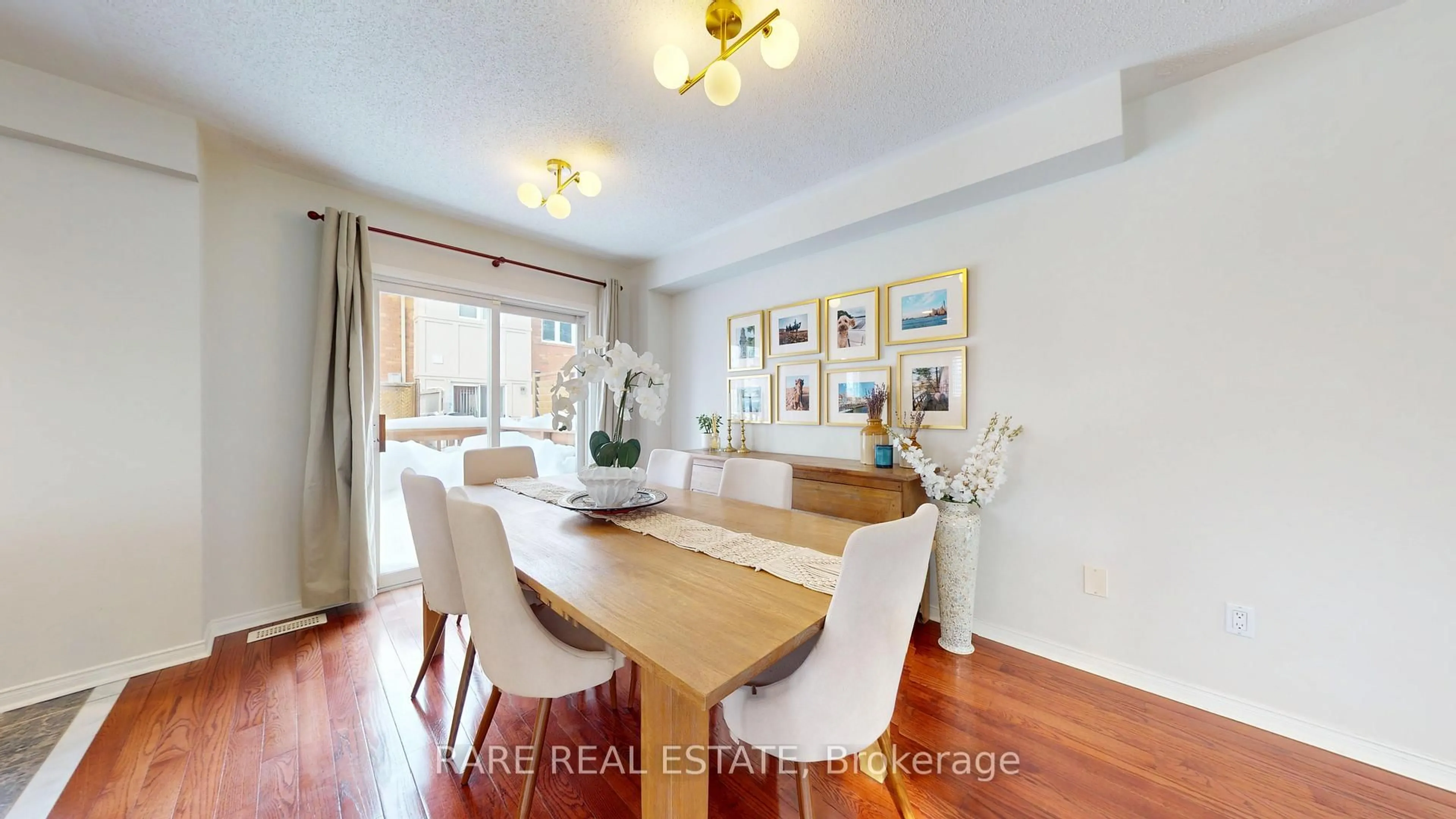 Dining room, wood/laminate floor for 619 Evans Ave #8, Toronto Ontario M8W 2W4
