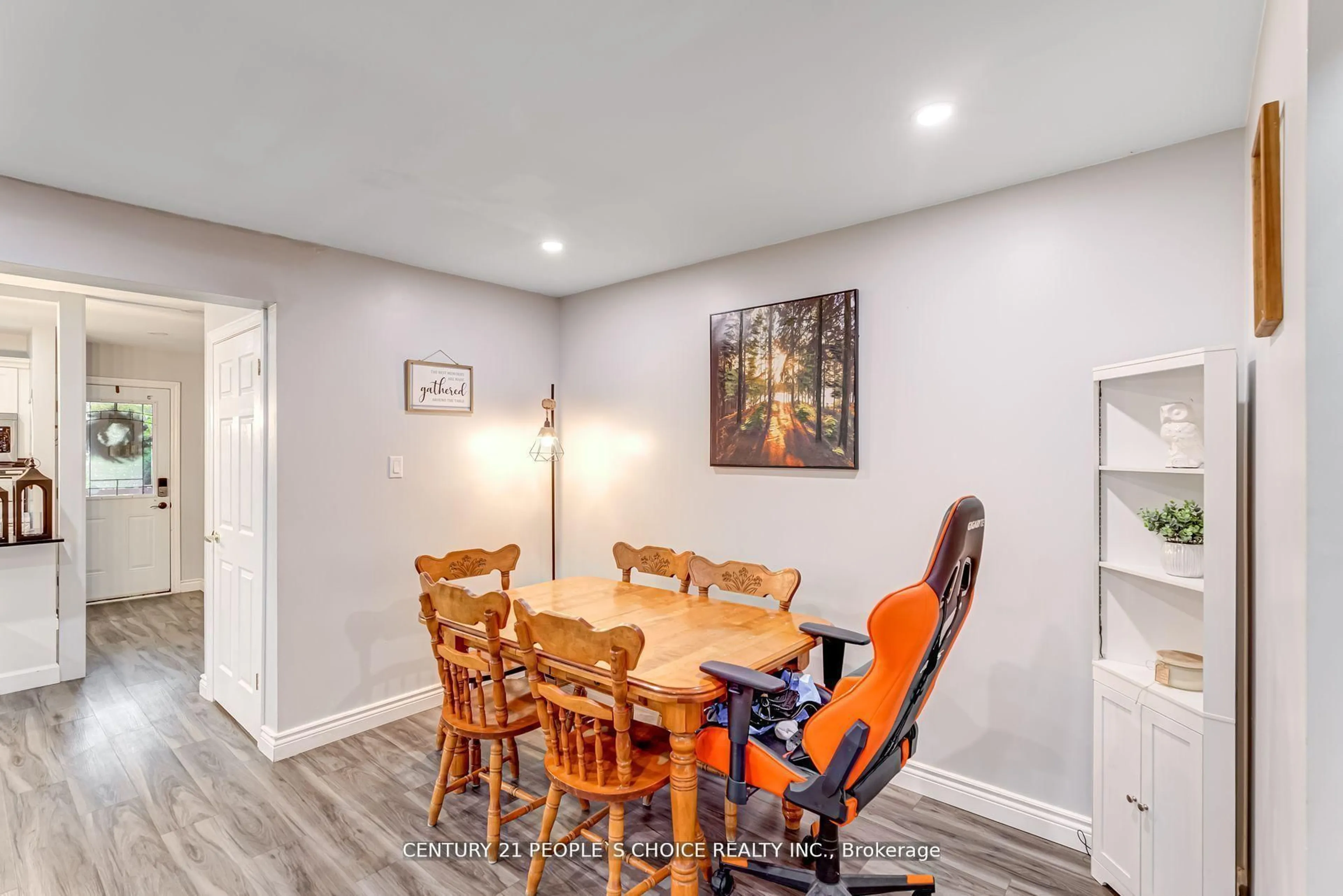 Dining room, wood/laminate floor for 13 Jeffrey St, Brampton Ontario L6S 2M9