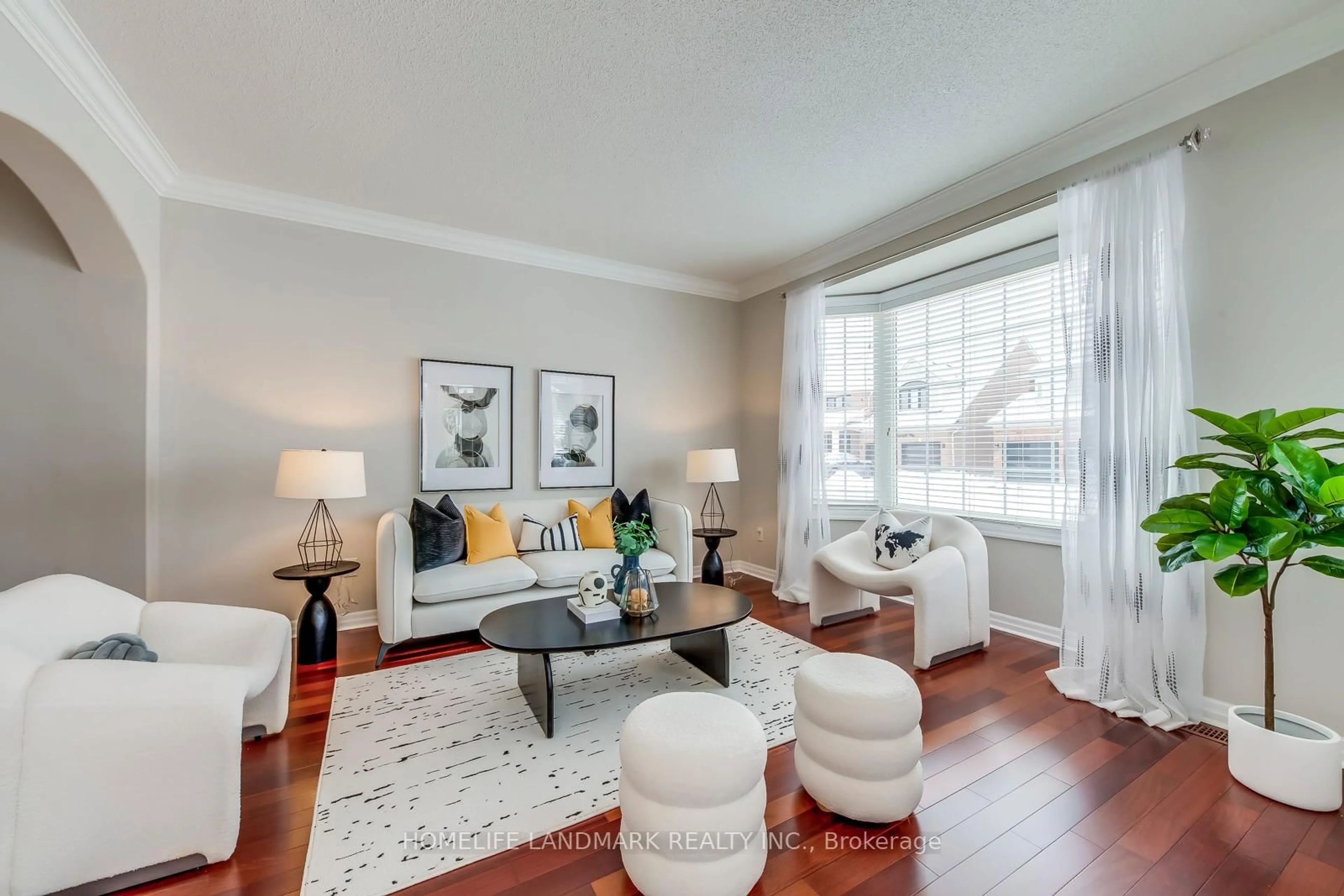 Living room with furniture, wood/laminate floor for 2196 HIGHCLIFFE Way, Oakville Ontario L6M 5B7