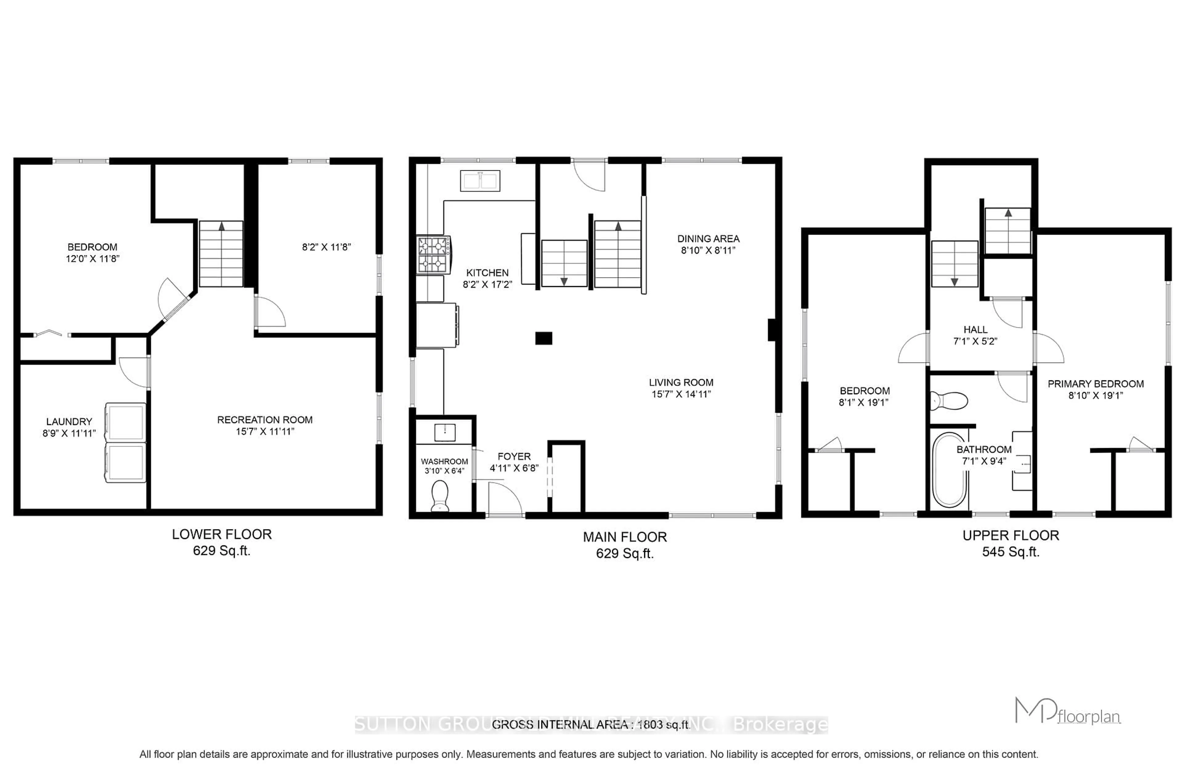 Floor plan for 155 Heslop Rd, Milton Ontario L9T 1B5