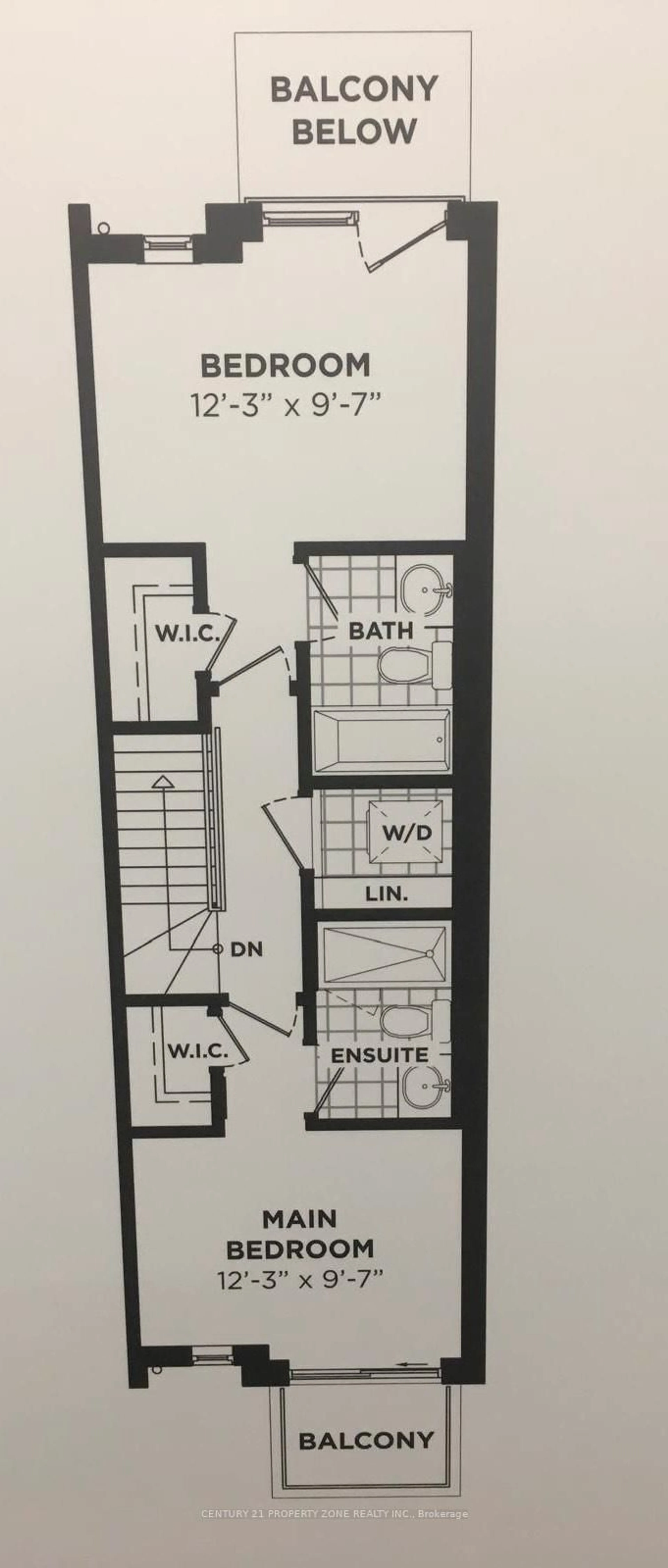Floor plan for 110 Canon Jackson Dr #102, Toronto Ontario M6M 0C1