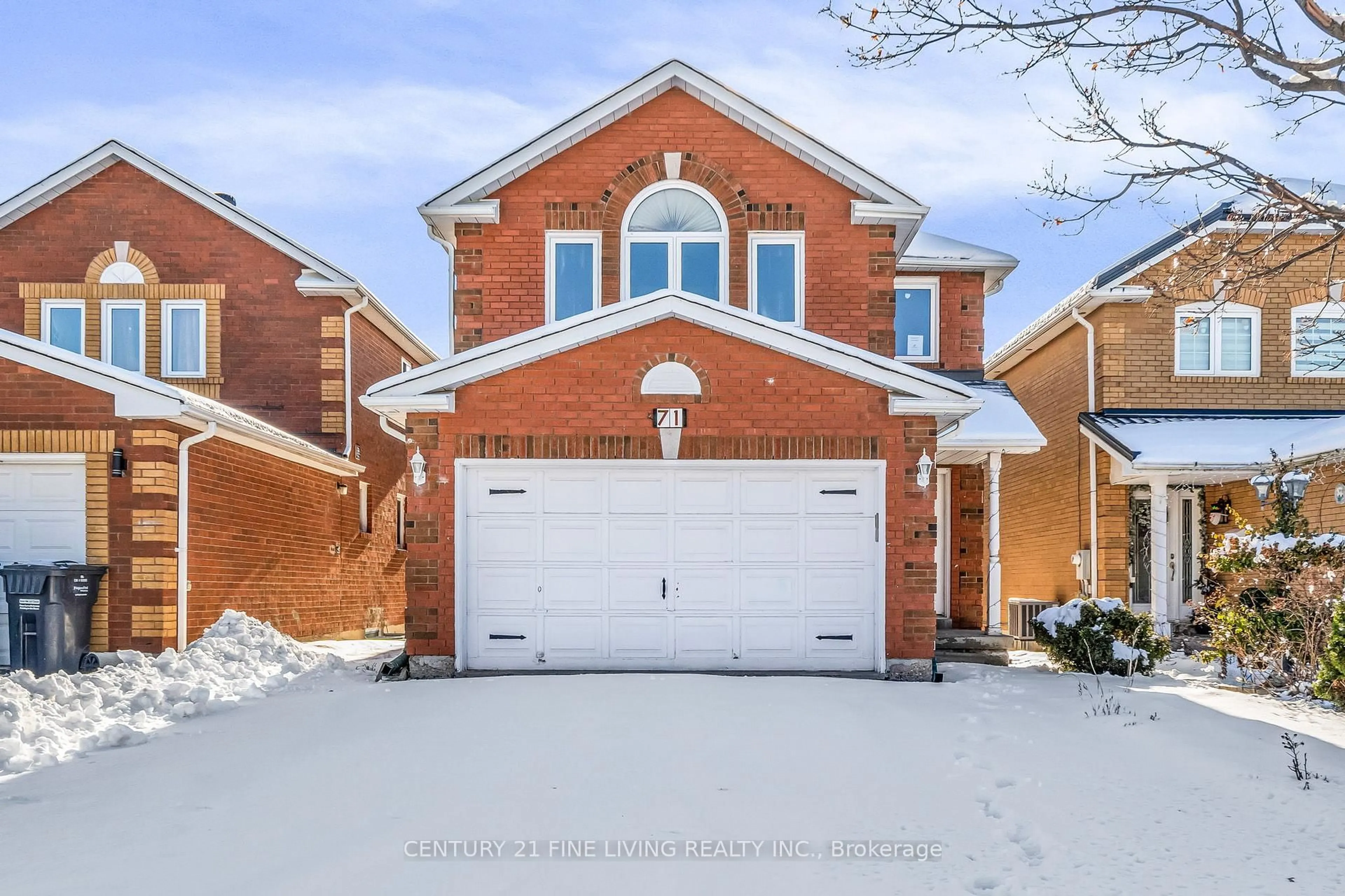 Home with brick exterior material, street for 71 Ravenscliffe Crt, Brampton Ontario L6X 4N9