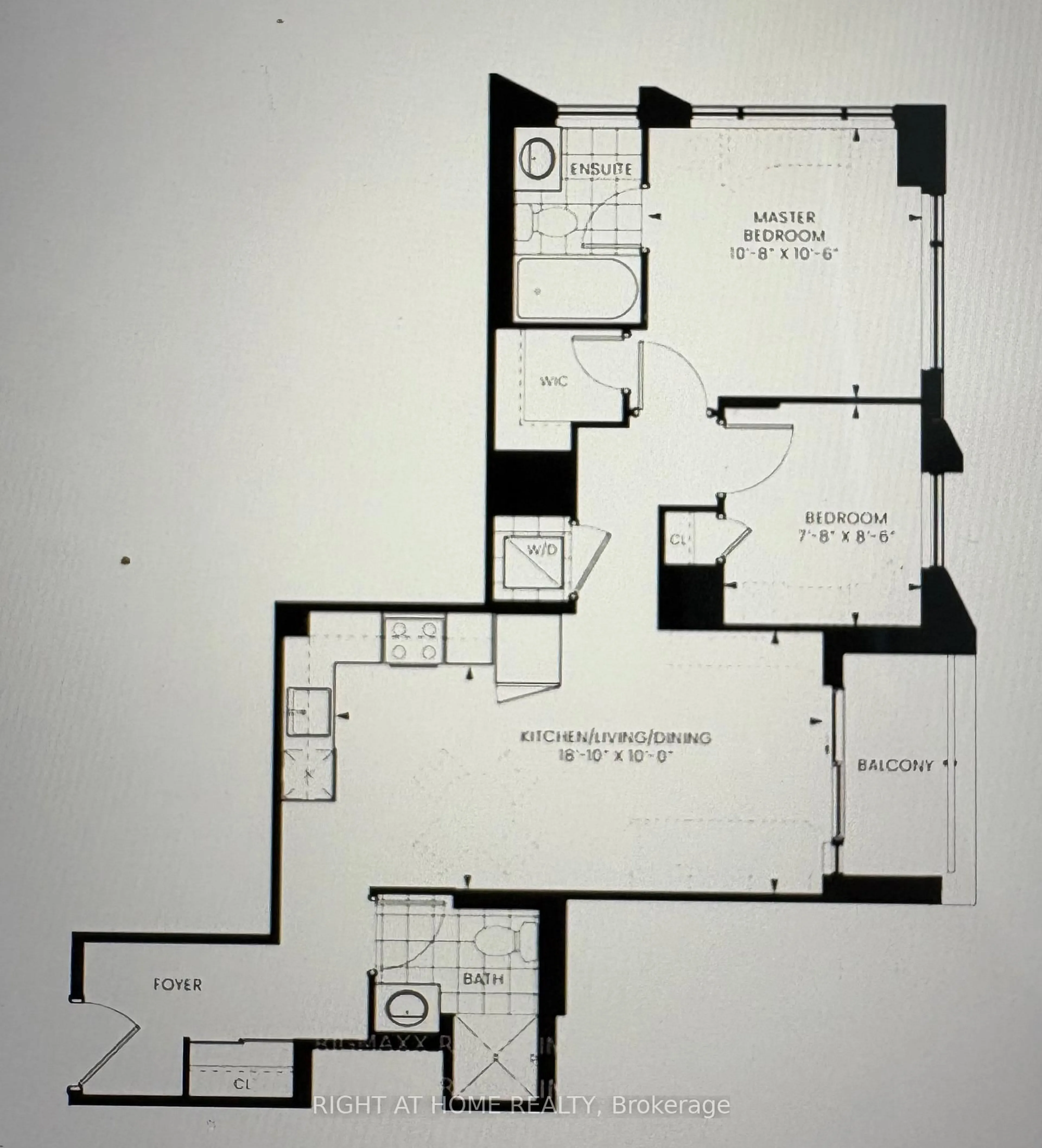 Floor plan for 556 MARLEE Ave #521, Toronto Ontario M6B 0B1