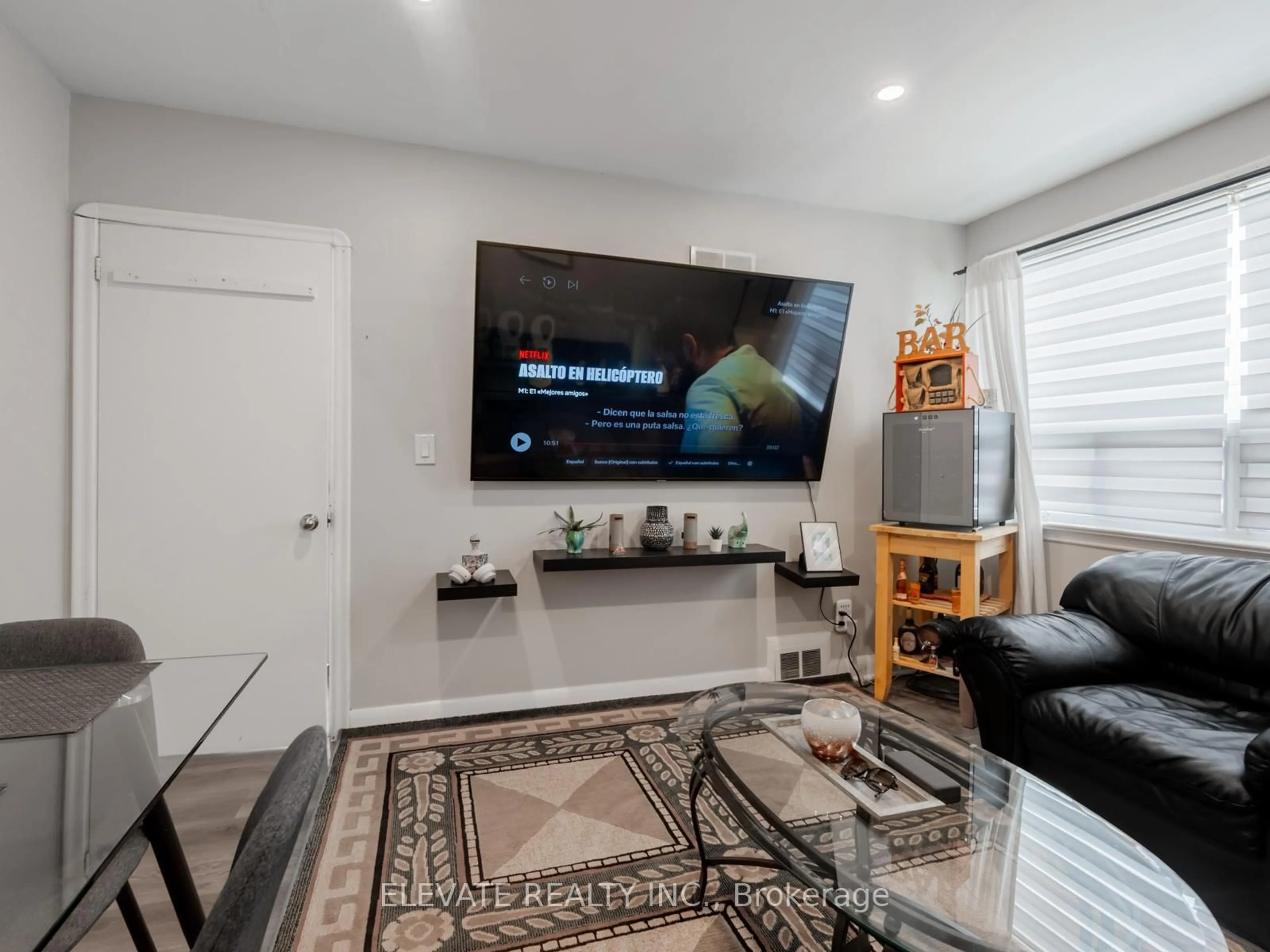 Home theater for 54 Dunraven Dr, Toronto Ontario M6M 1H2