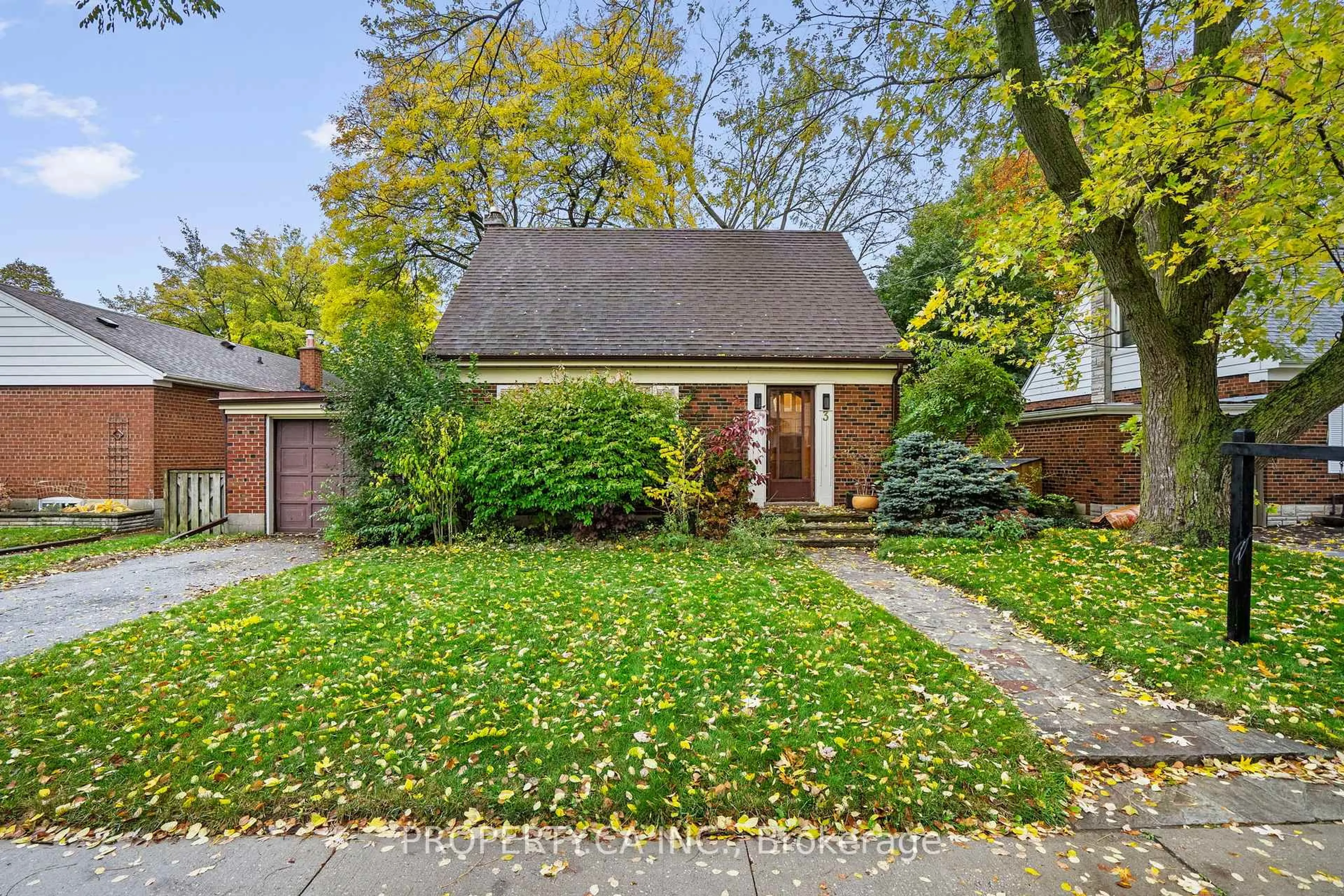 Home with brick exterior material, street for 3 Ambleside Ave, Toronto Ontario M8Z 2H5