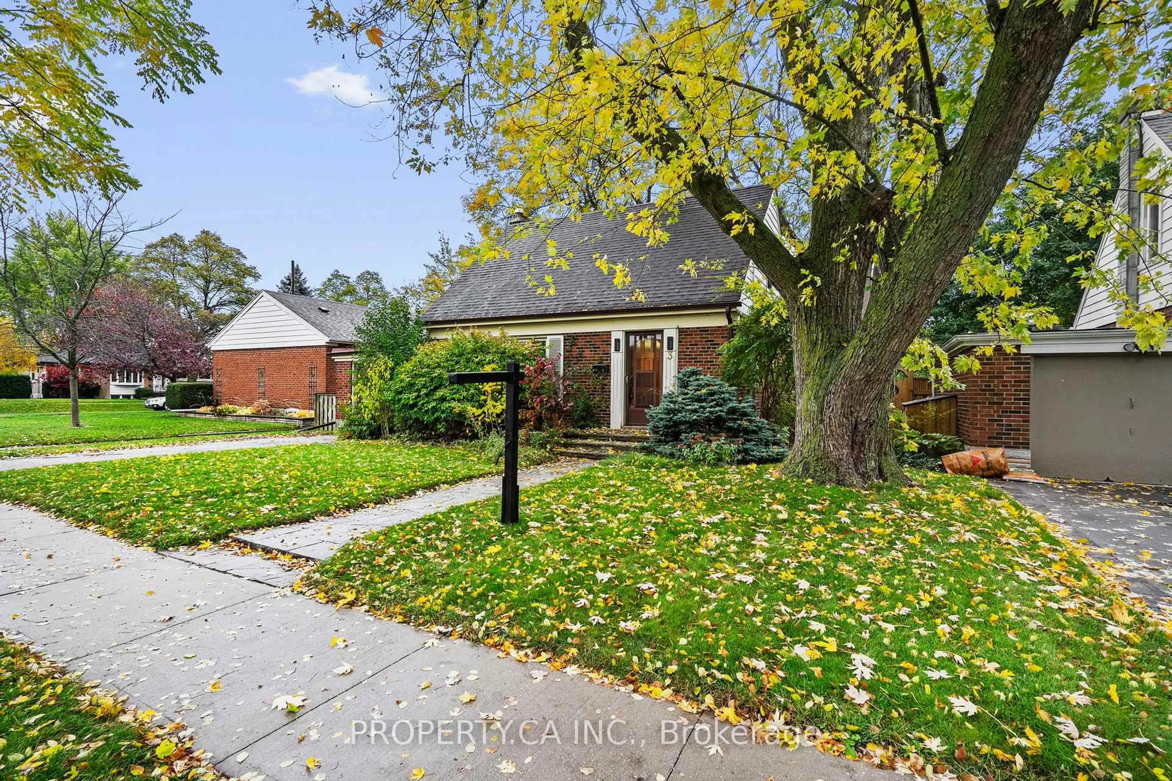 Home with brick exterior material, street for 3 Ambleside Ave, Toronto Ontario M8Z 2H5