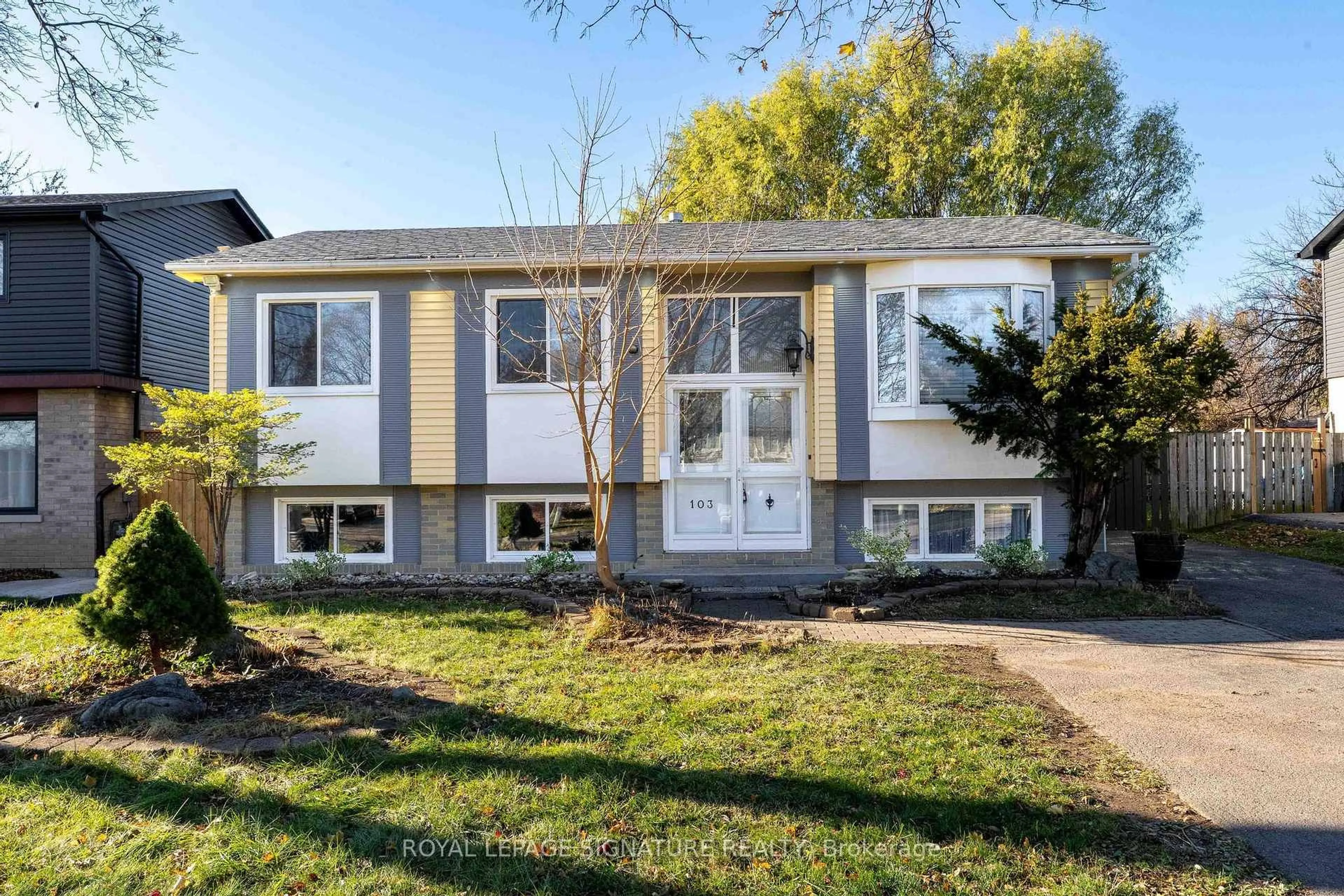 Home with vinyl exterior material, street for 103 Seaborn Rd, Brampton Ontario L6V 2C2