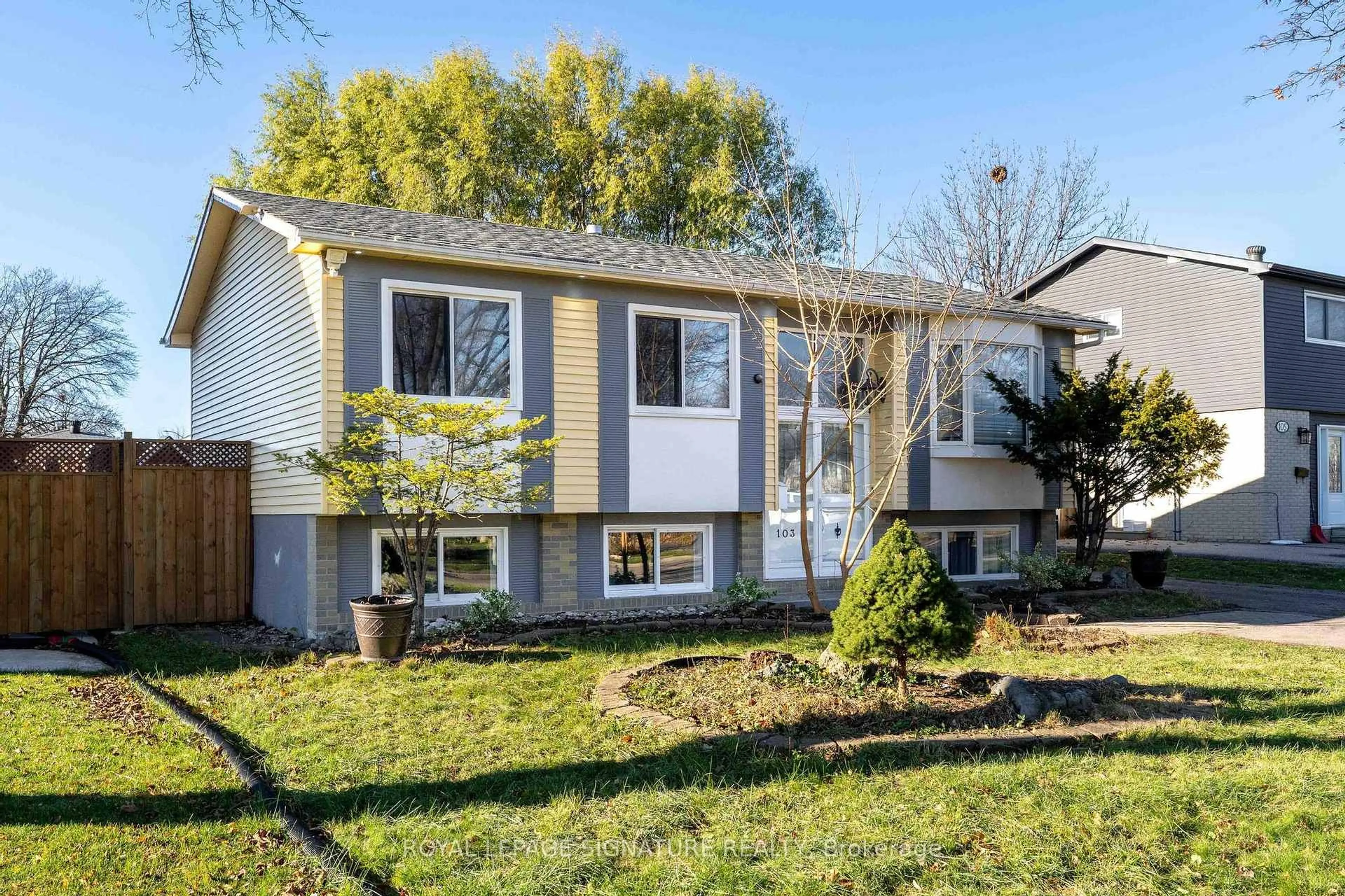 Home with vinyl exterior material, street for 103 Seaborn Rd, Brampton Ontario L6V 2C2