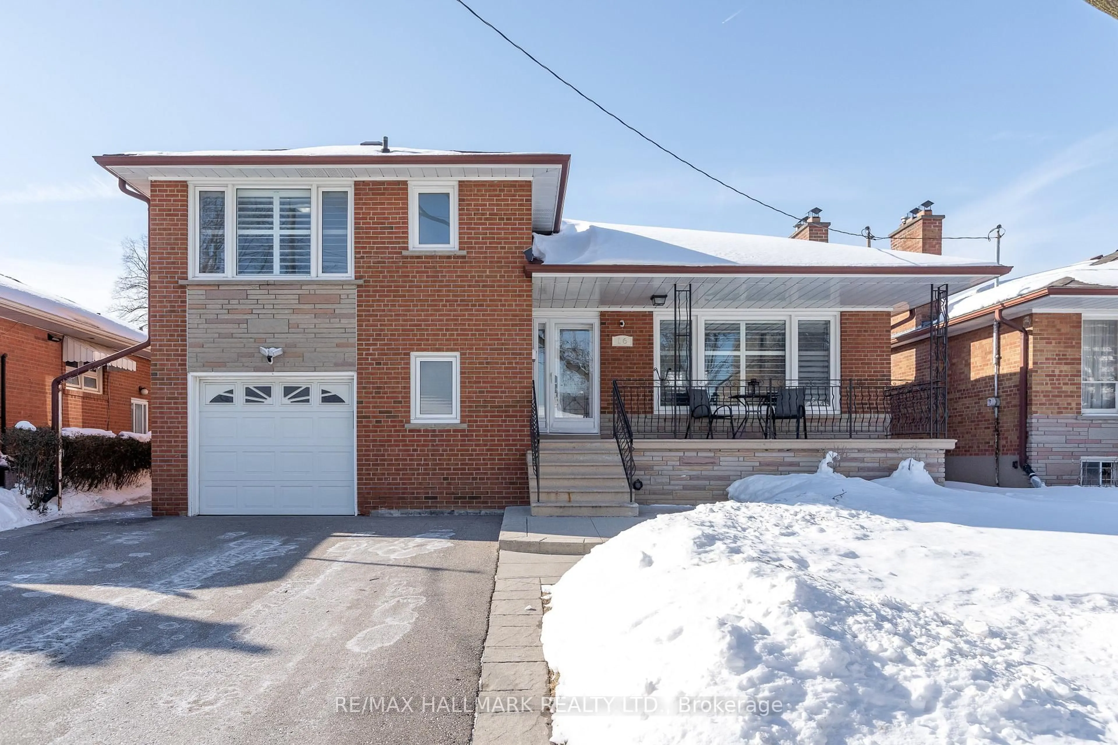 Home with brick exterior material, street for 16 Marblehead Rd, Toronto Ontario M9R 3B6