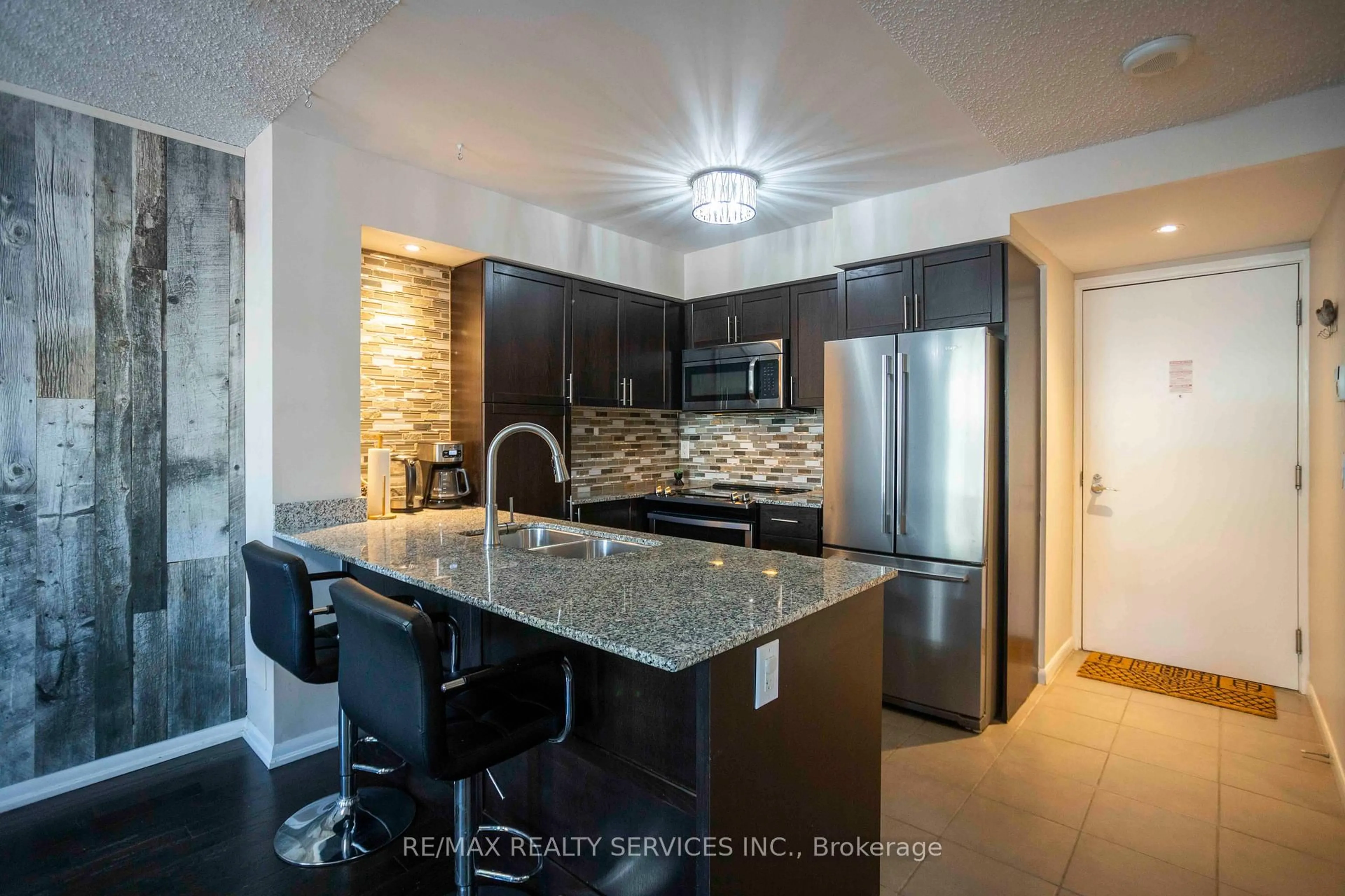 Contemporary kitchen, ceramic/tile floor for 800 Lawrence Ave #703, Toronto Ontario M6A 0B1