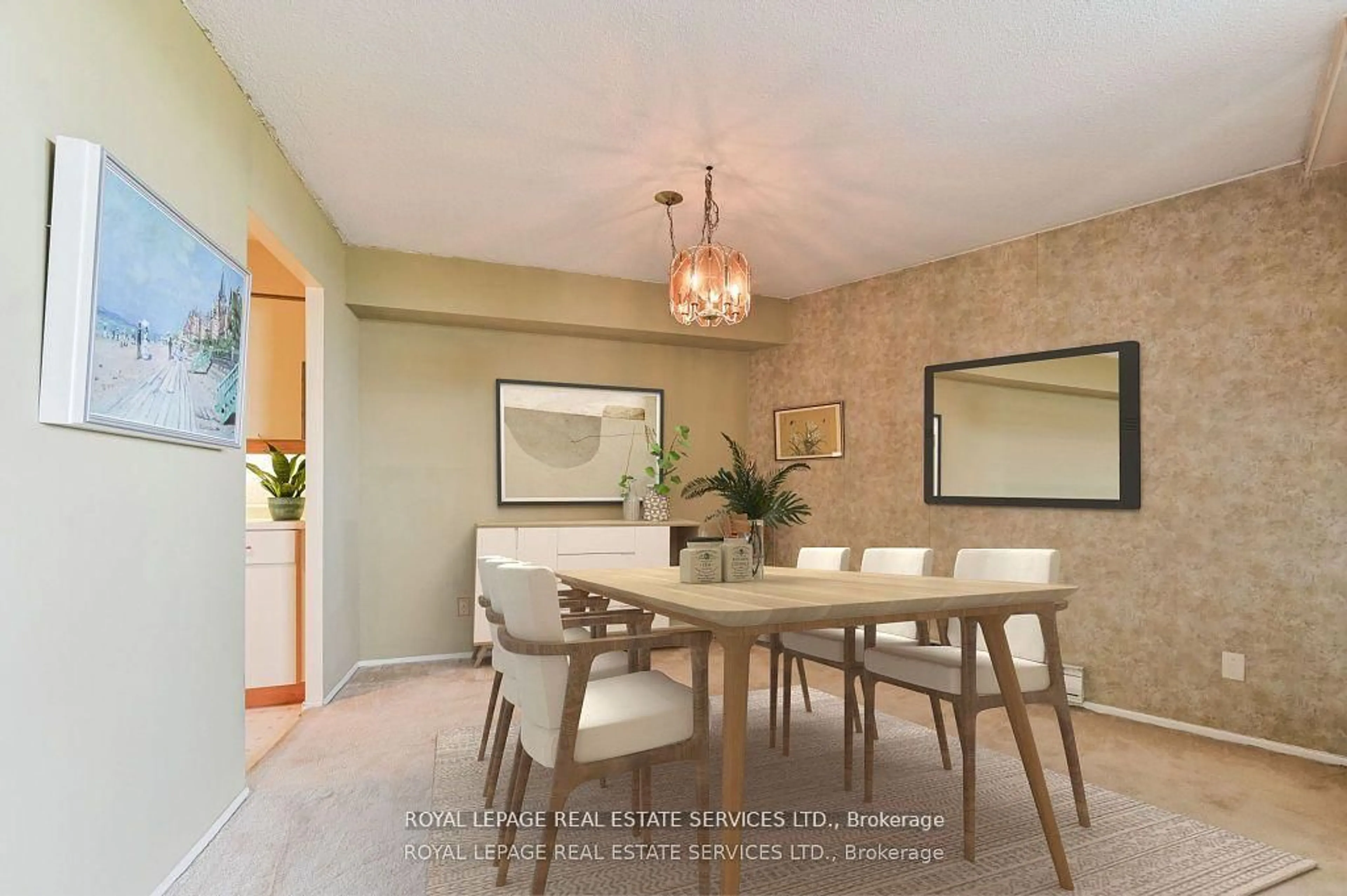 Dining room, ceramic/tile floor for 284 Mill Rd #PH 8, Toronto Ontario M9C 4W6