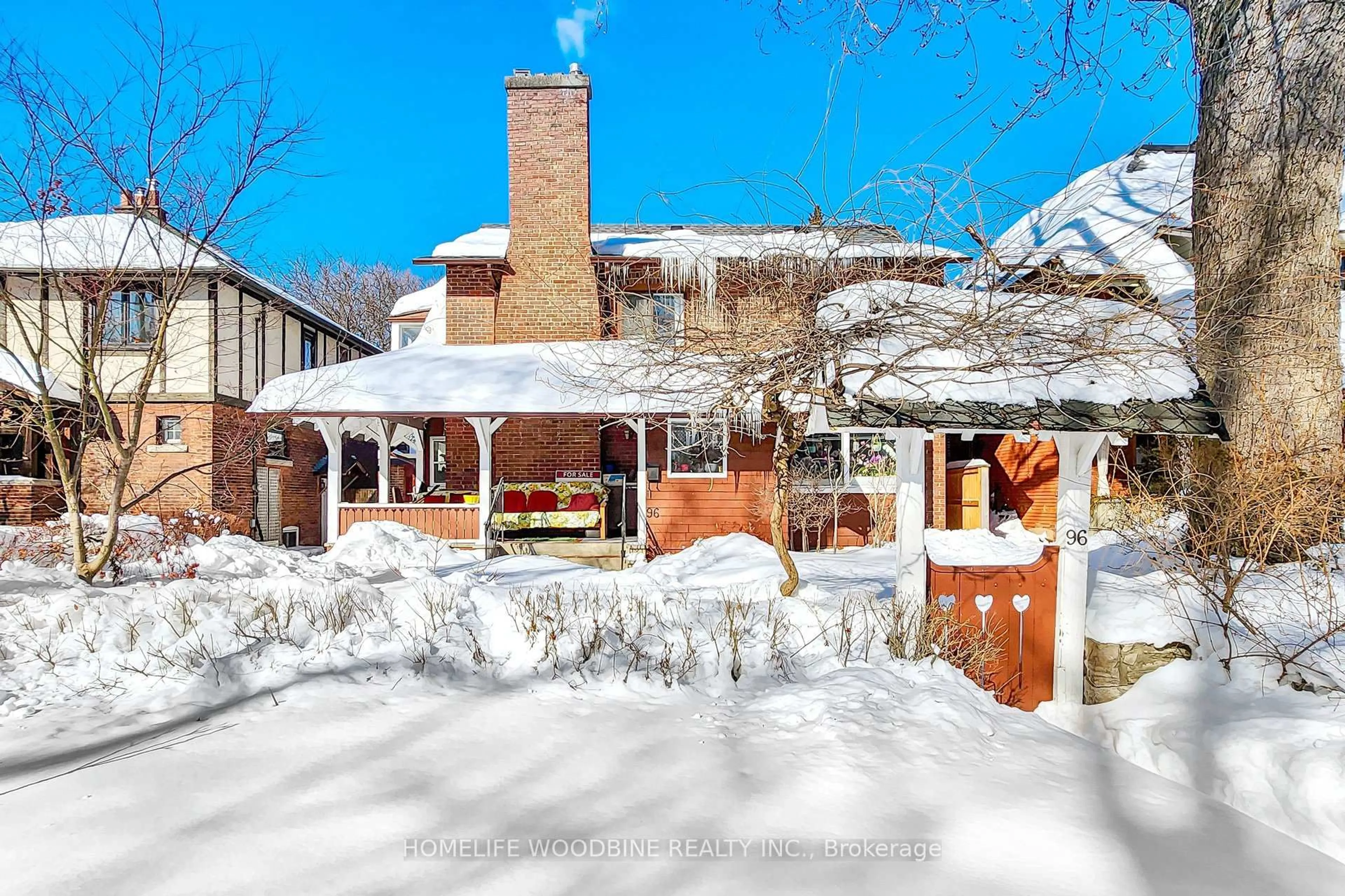 Home with brick exterior material, street for 96 Boustead Ave, Toronto Ontario M6R 1Y9