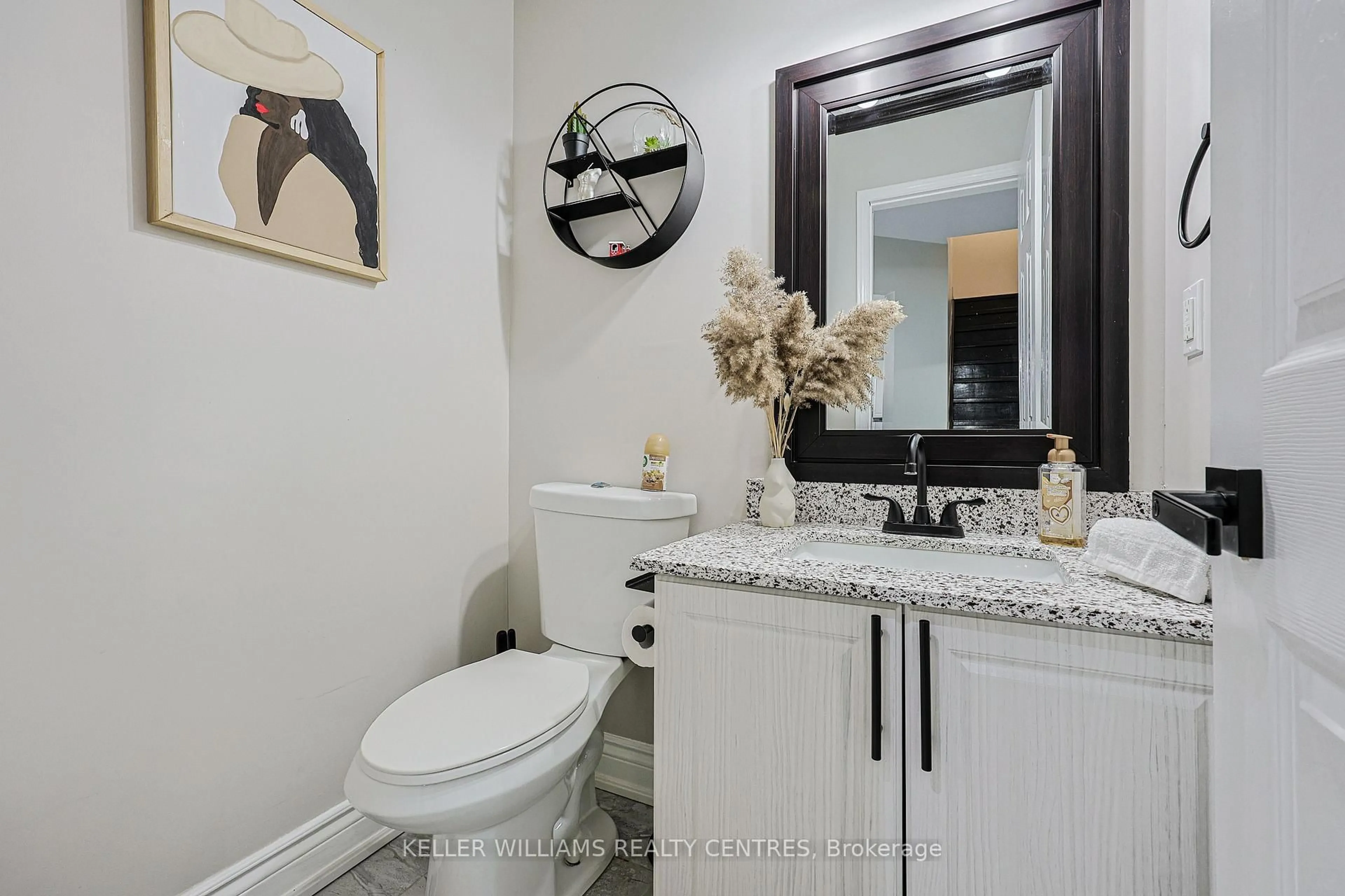 Contemporary bathroom, ceramic/tile floor for 325 Marshall Cres, Orangeville Ontario L9W 4Y3