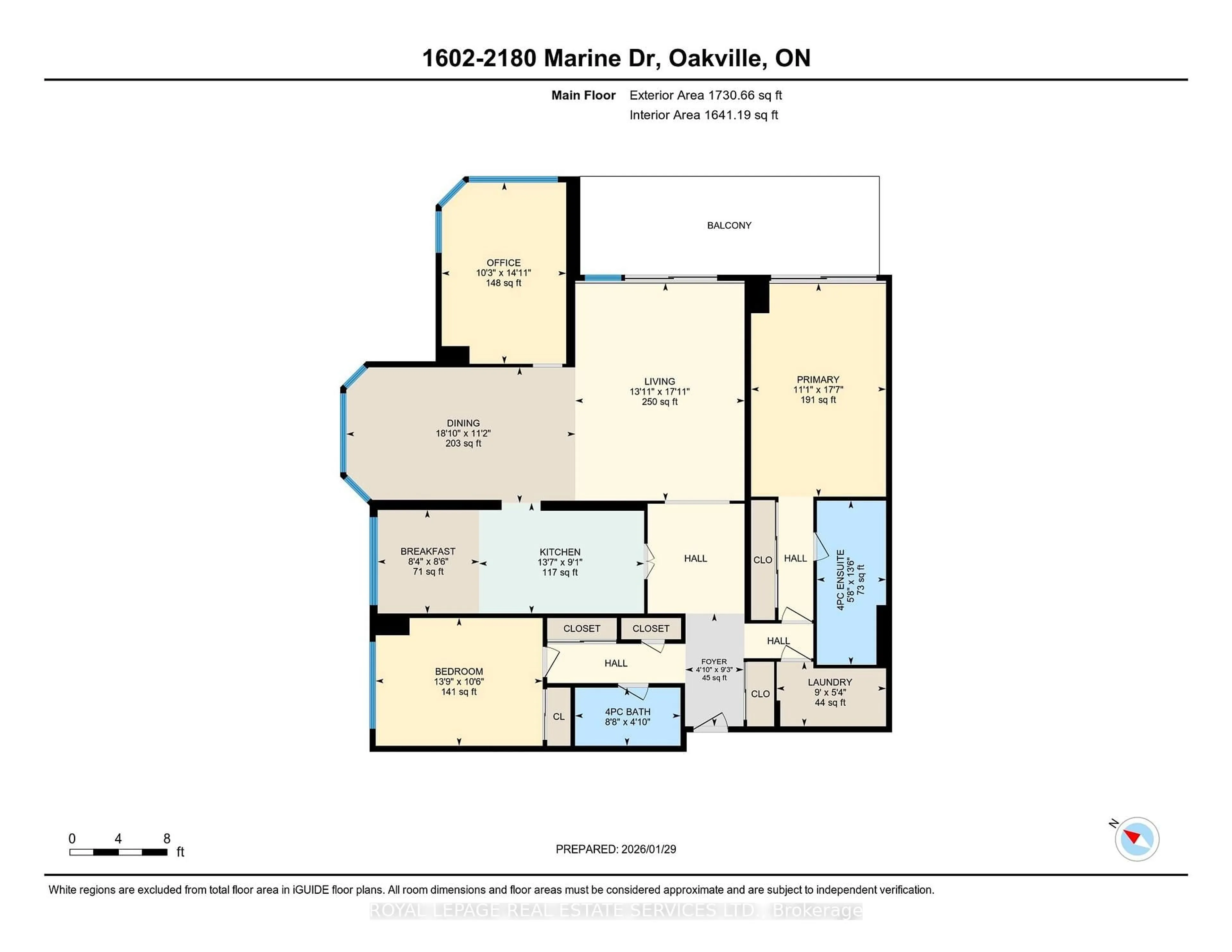 Floor plan for 2180 Marine Dr #1602, Oakville Ontario L6L 5V2
