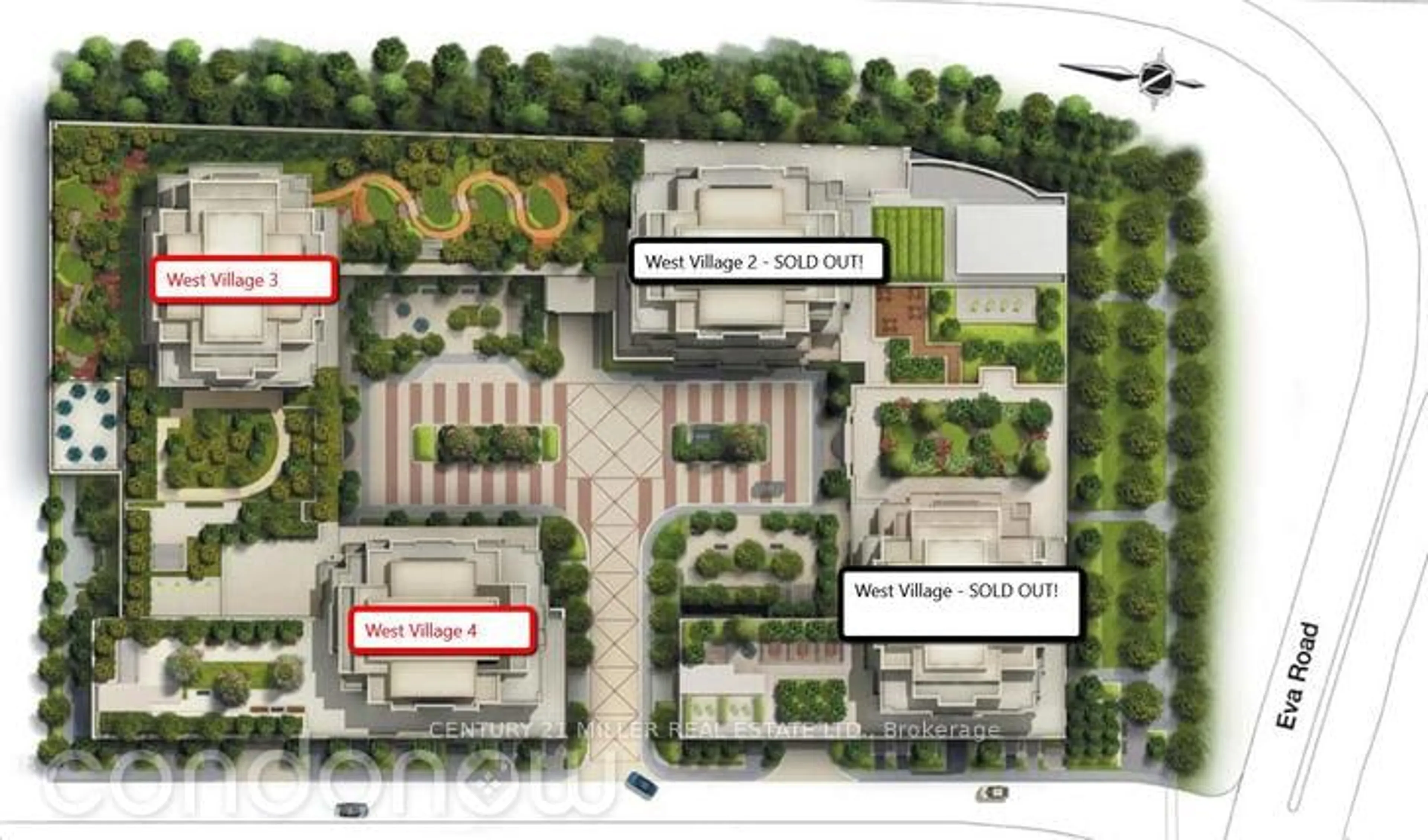 Floor plan for 6 Eva Rd #111, Toronto Ontario M9C 0B1