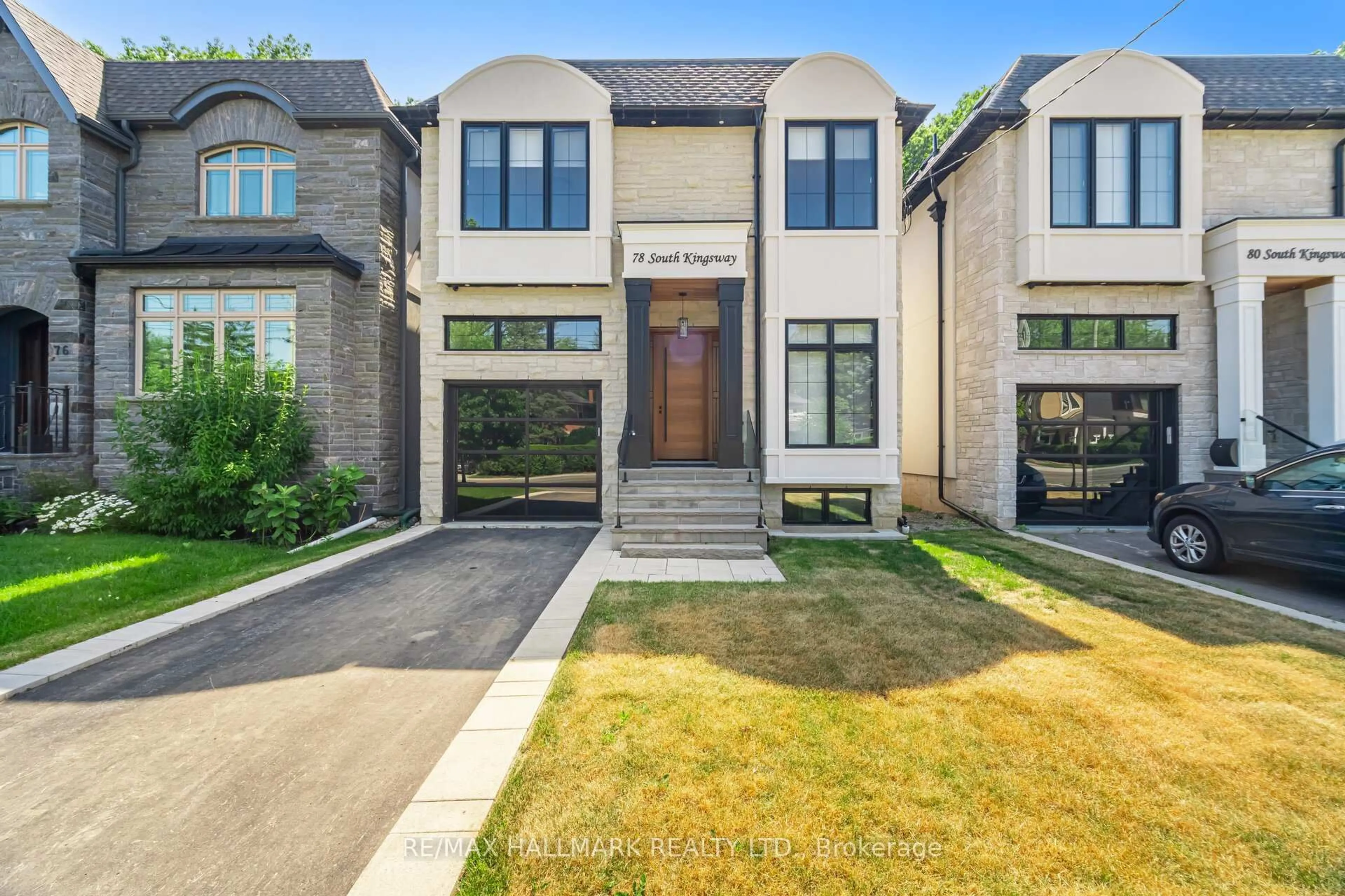 Home with brick exterior material, street for 78 South Kingsway, Toronto Ontario M6S 3T3