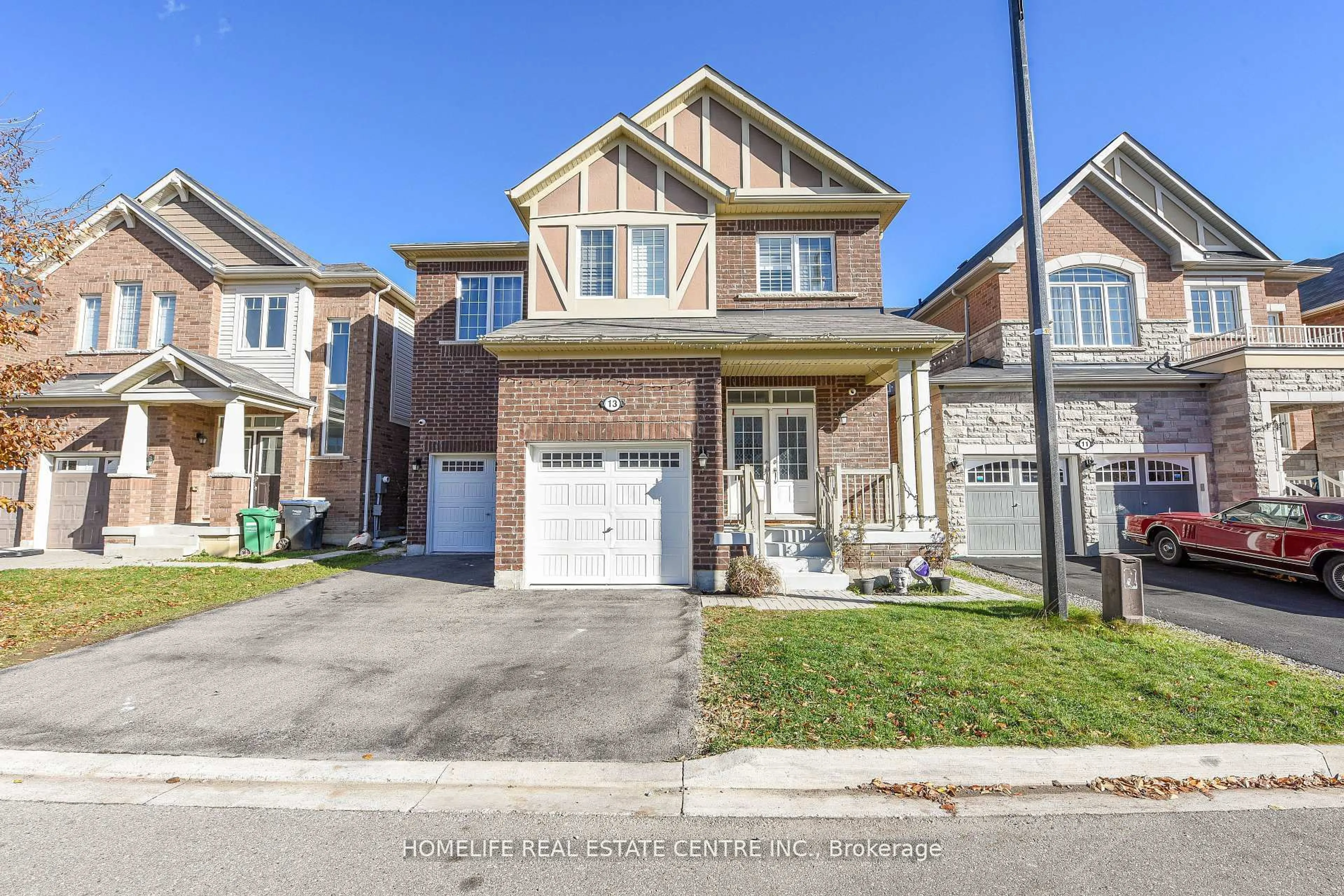 Home with brick exterior material, street for 13 Feeder St, Brampton Ontario L7A 4T7