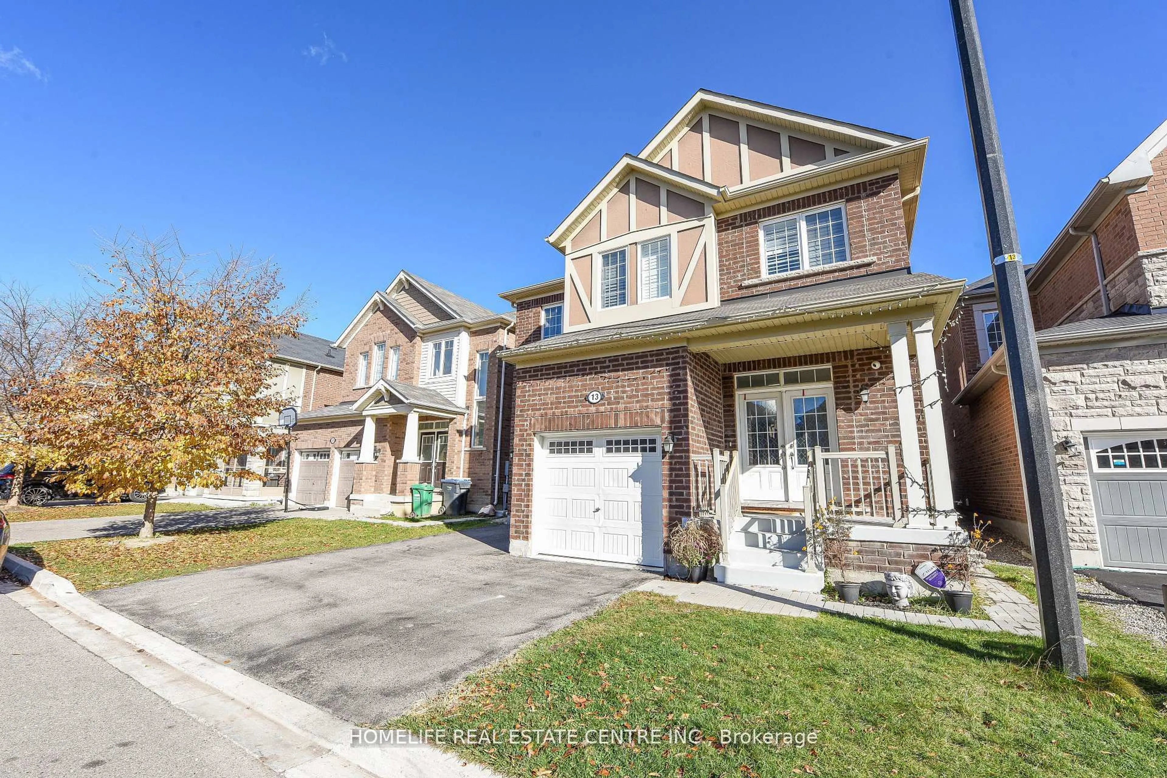 Home with brick exterior material, street for 13 Feeder St, Brampton Ontario L7A 4T7