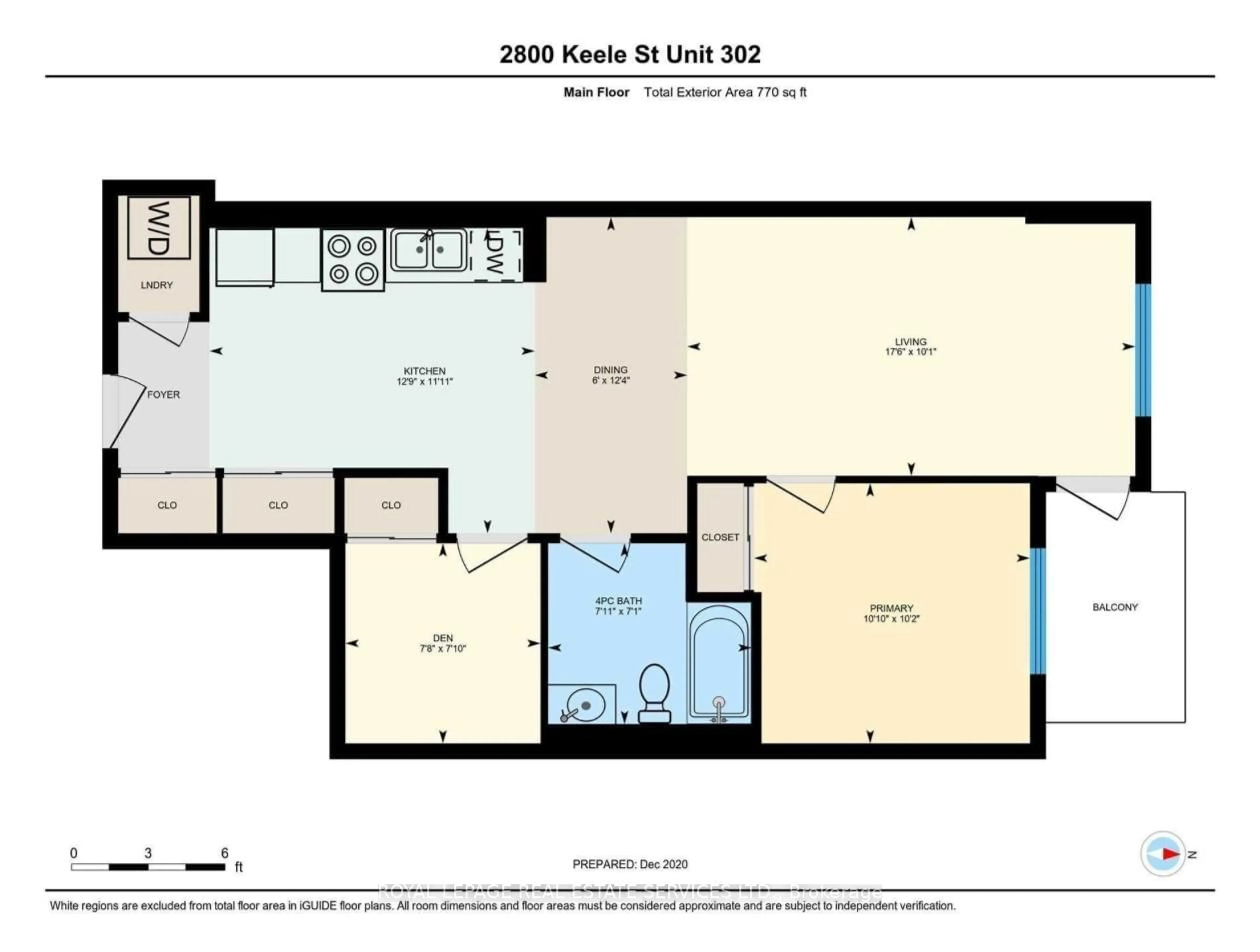 Floor plan for 2800 Keele St #302, Toronto Ontario M3M 2G4