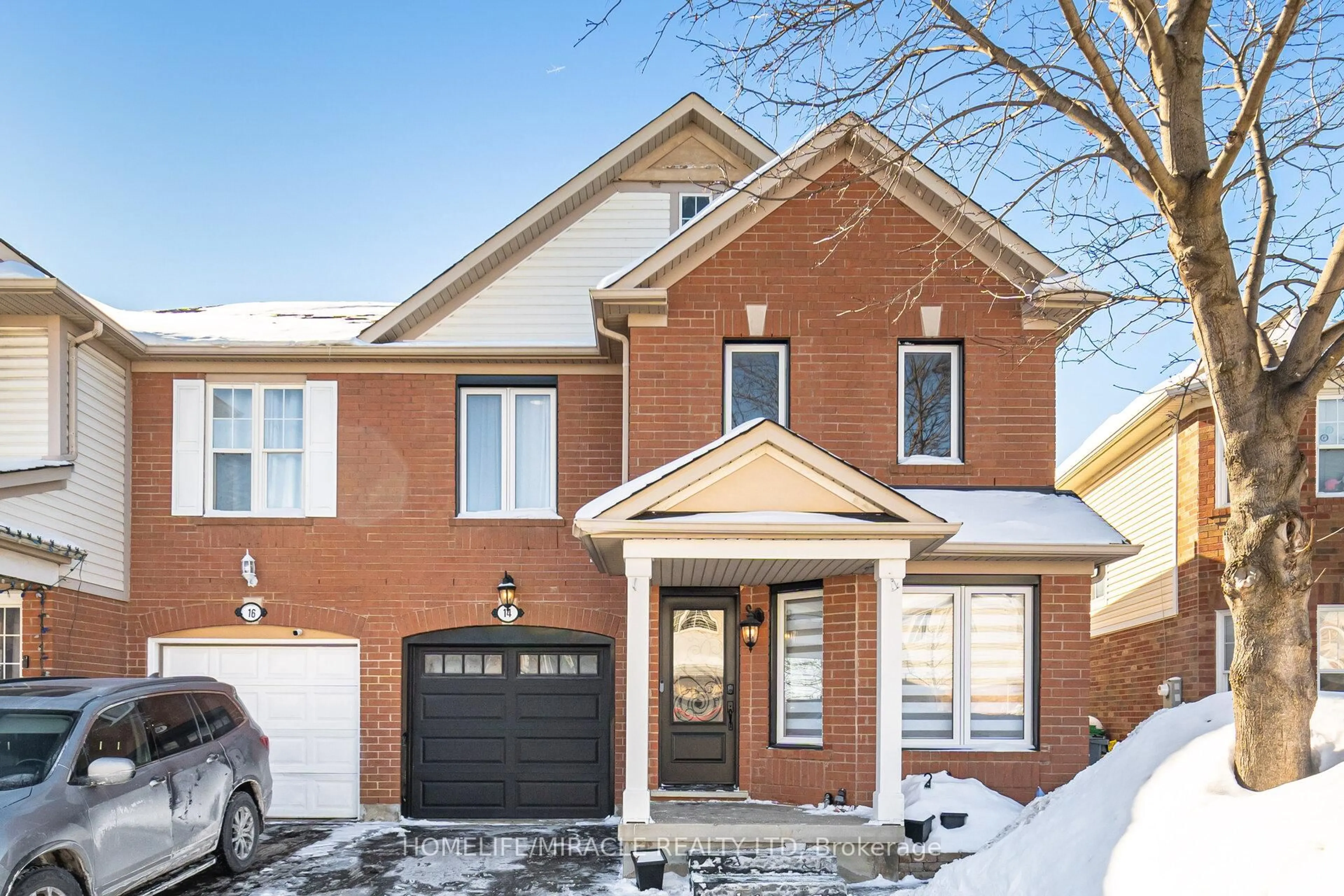 Home with brick exterior material, street for 14 Virtues Ave, Brampton Ontario L7A 2R8
