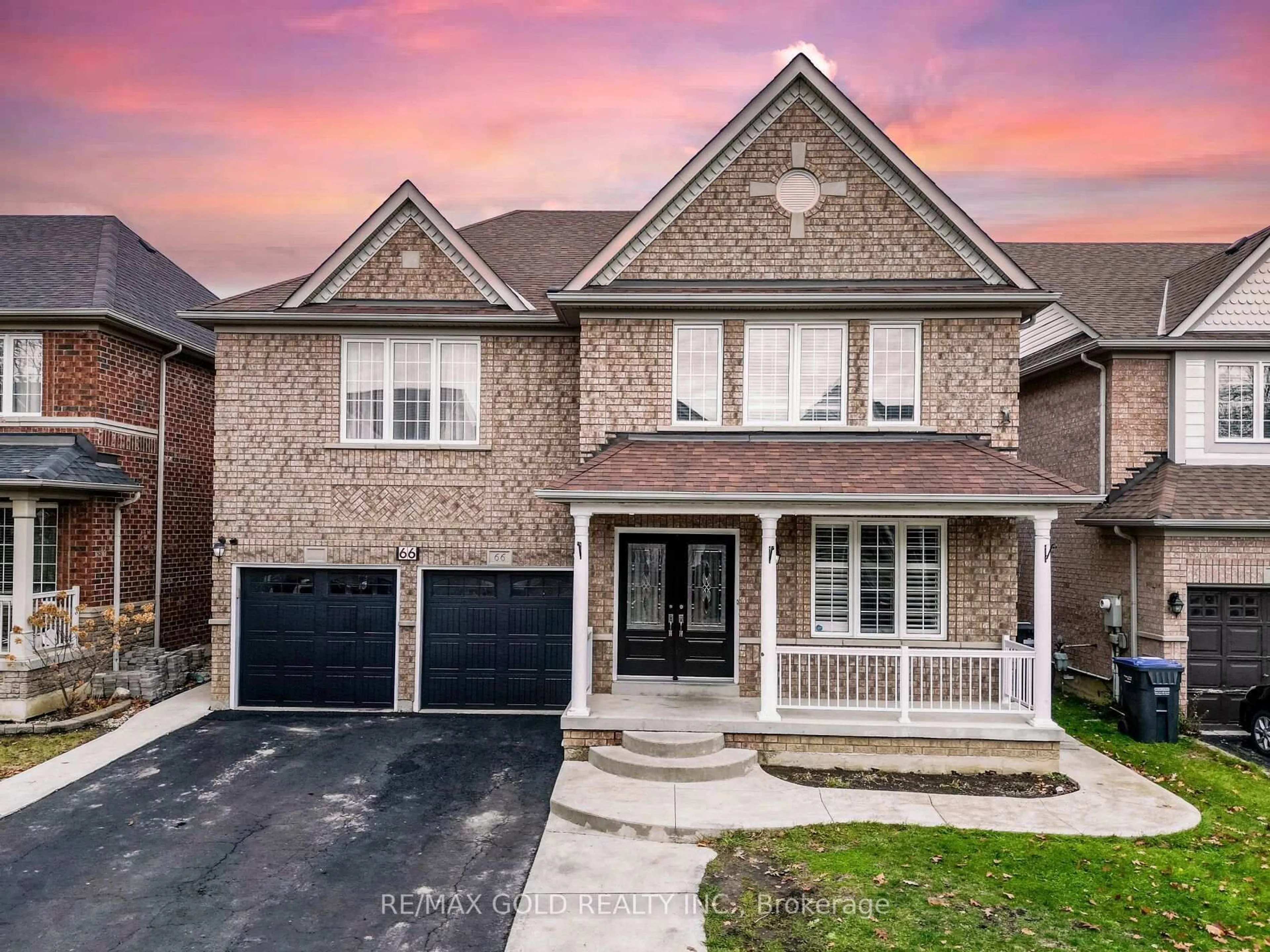 Home with brick exterior material, street for 66 Hiberton Cres, Brampton Ontario L7A 3C9
