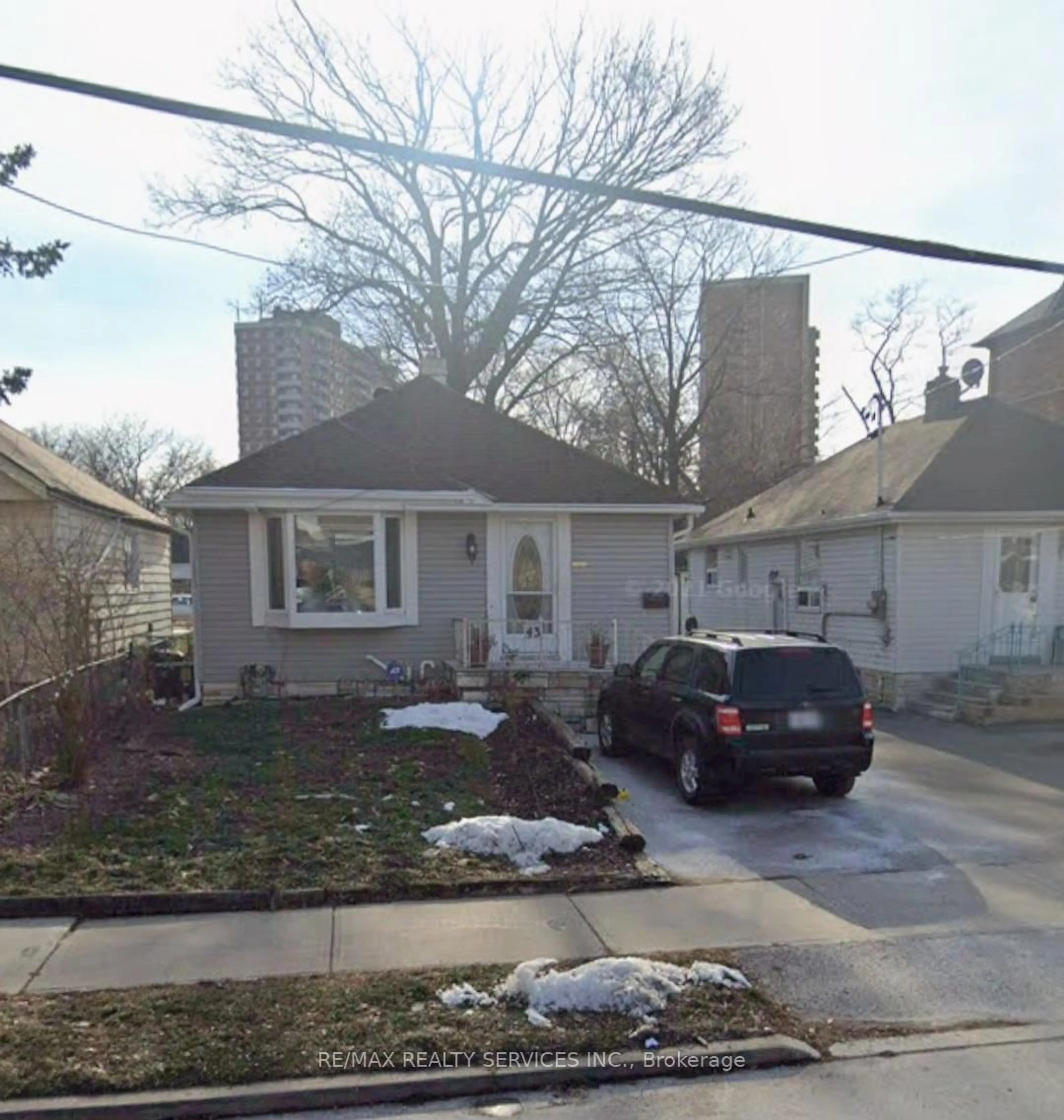 Home with vinyl exterior material, street for 43 Harding Ave, Toronto Ontario M6M 3A3