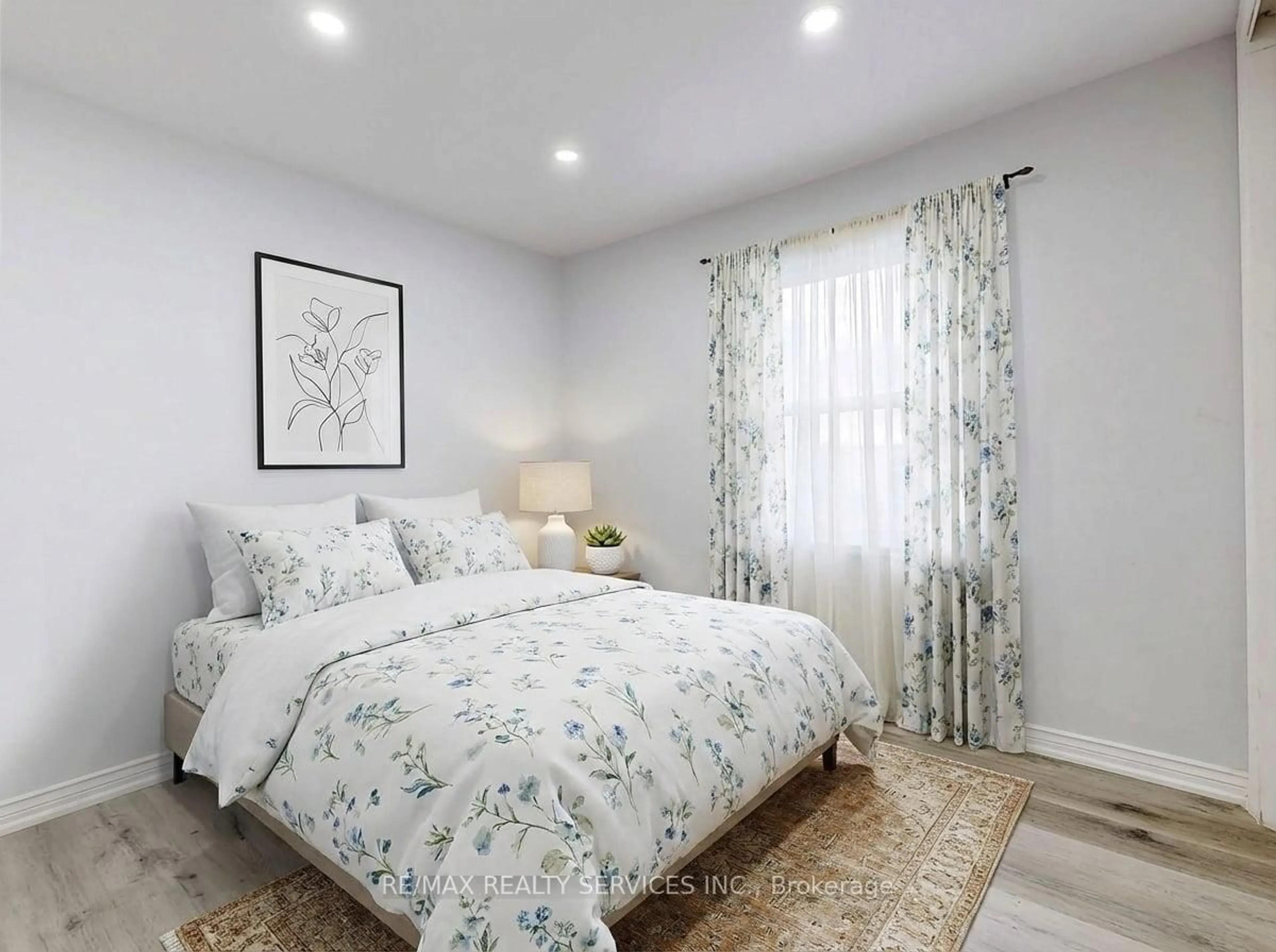 Bedroom with bed, unknown for 43 Harding Ave, Toronto Ontario M6M 3A3