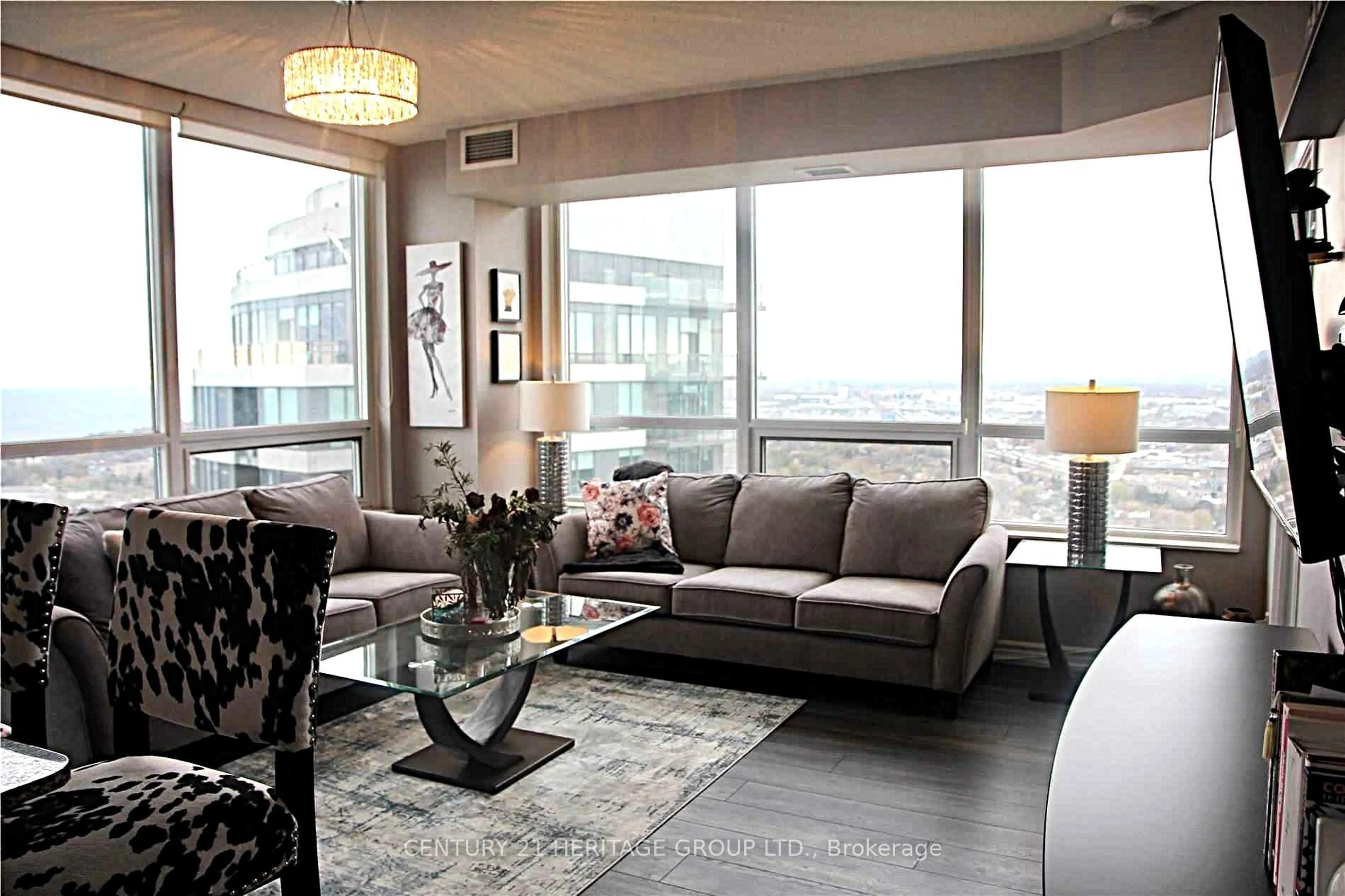 Living room with furniture, unknown for 2230 Lake Shore Blvd #3702, Toronto Ontario M8V 1A5