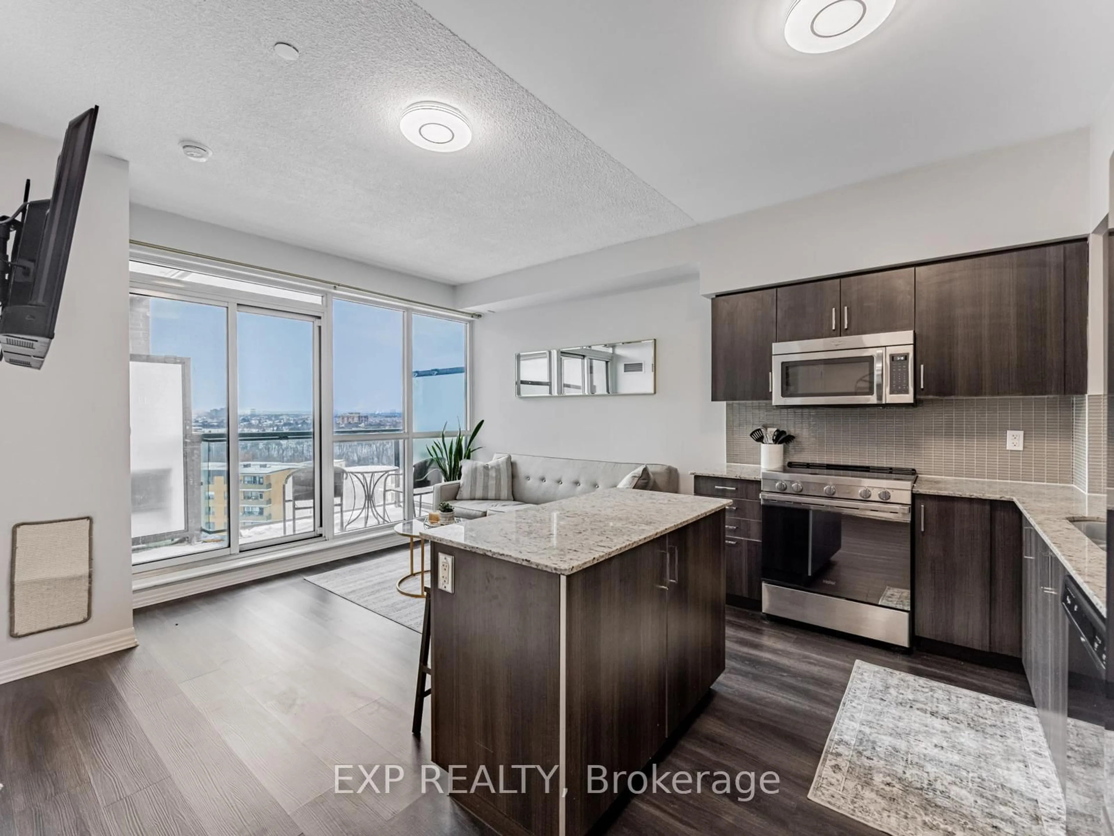 Open concept kitchen, unknown for 80 Esther Lorrie Dr #1201, Toronto Ontario M9W 0C6