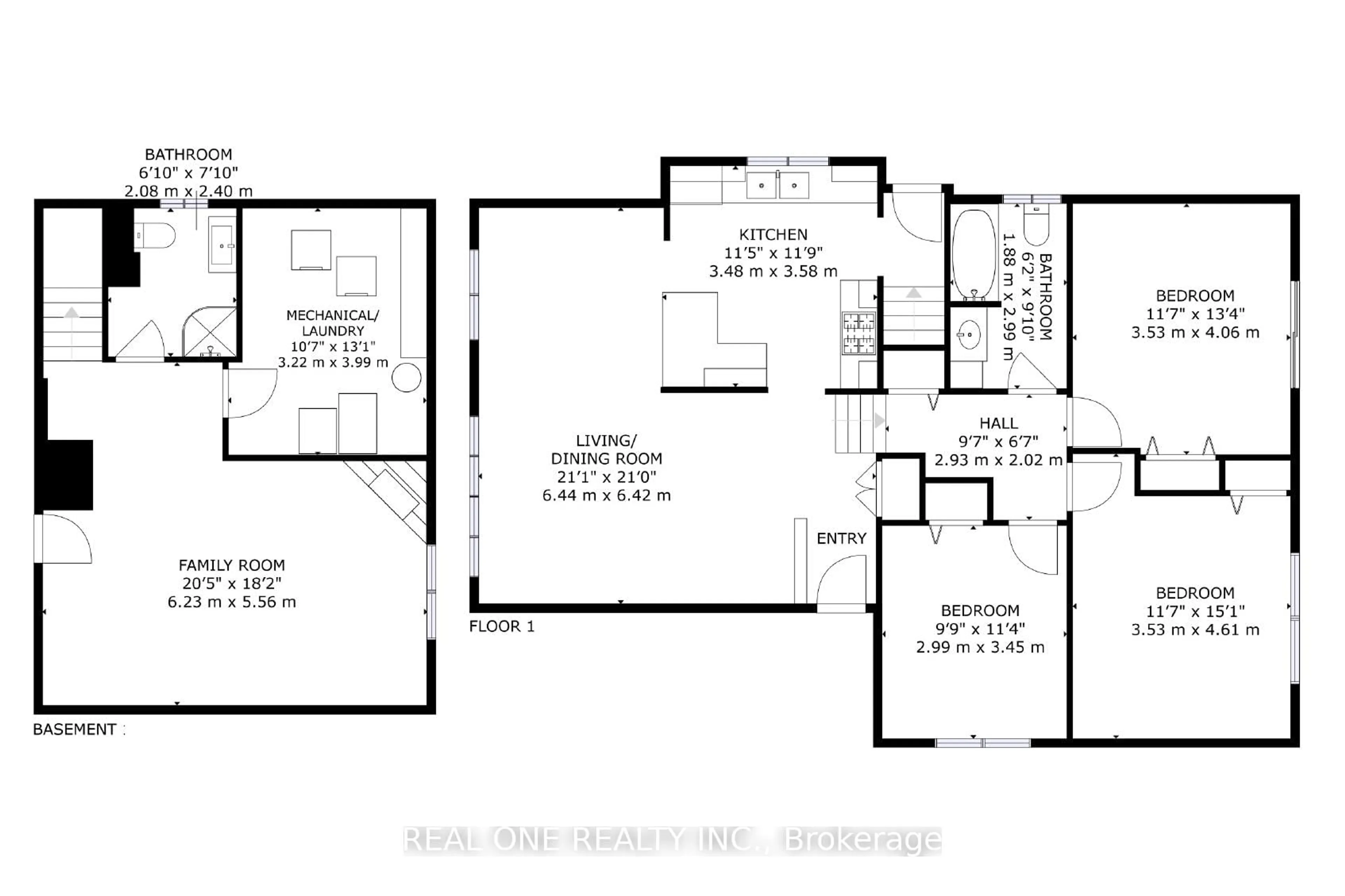 Floor plan for 336 Hampton Heath Rd, Burlington Ontario L7L 4P9
