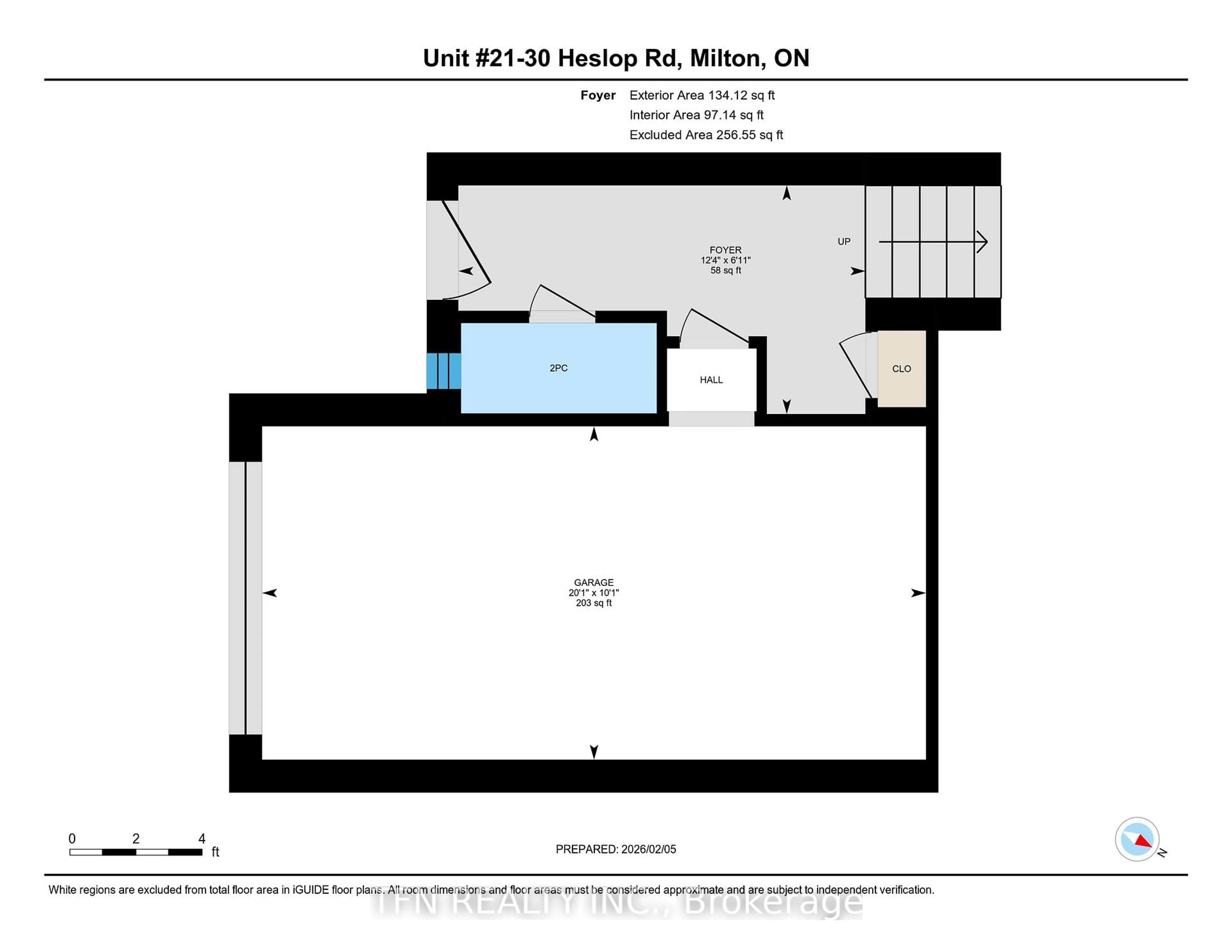 Floor plan for 30 Heslop Rd #21, Milton Ontario L9T 1B3