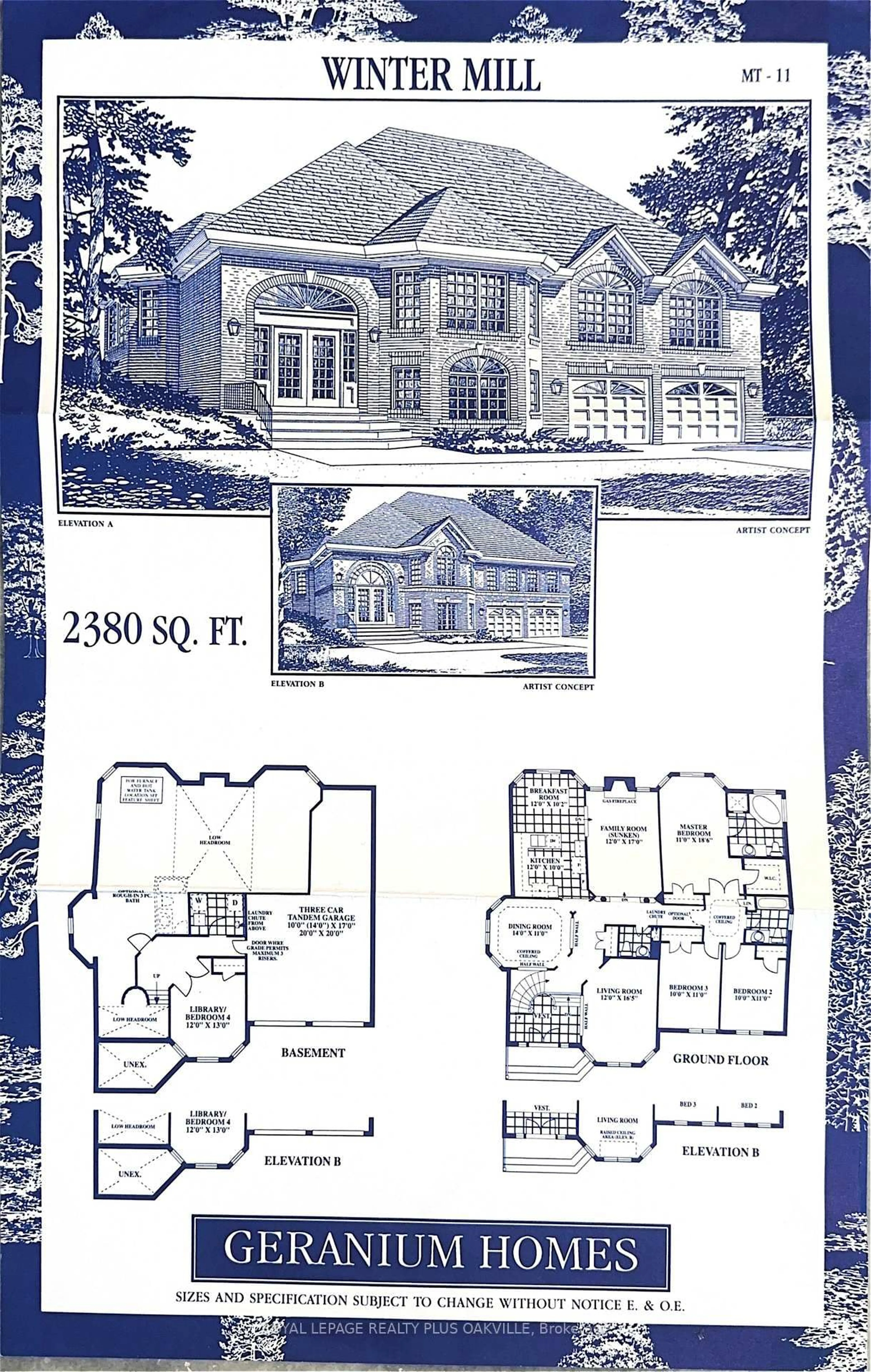 Floor plan for 3395 Trelawny Circ, Mississauga Ontario L5N 6N6