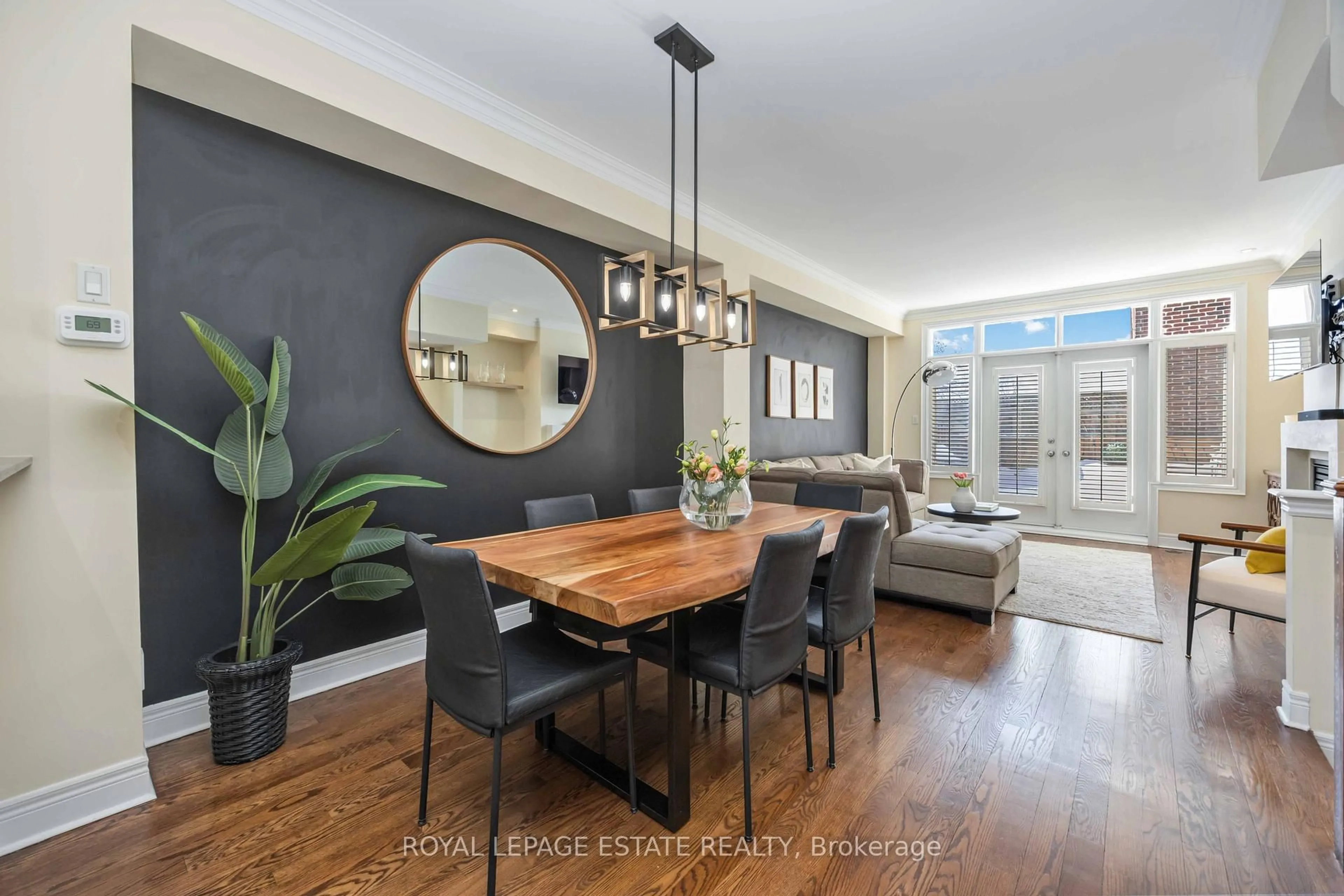 Dining room, wood/laminate floor for 92 Milton St, Toronto Ontario M4Y 2Y2