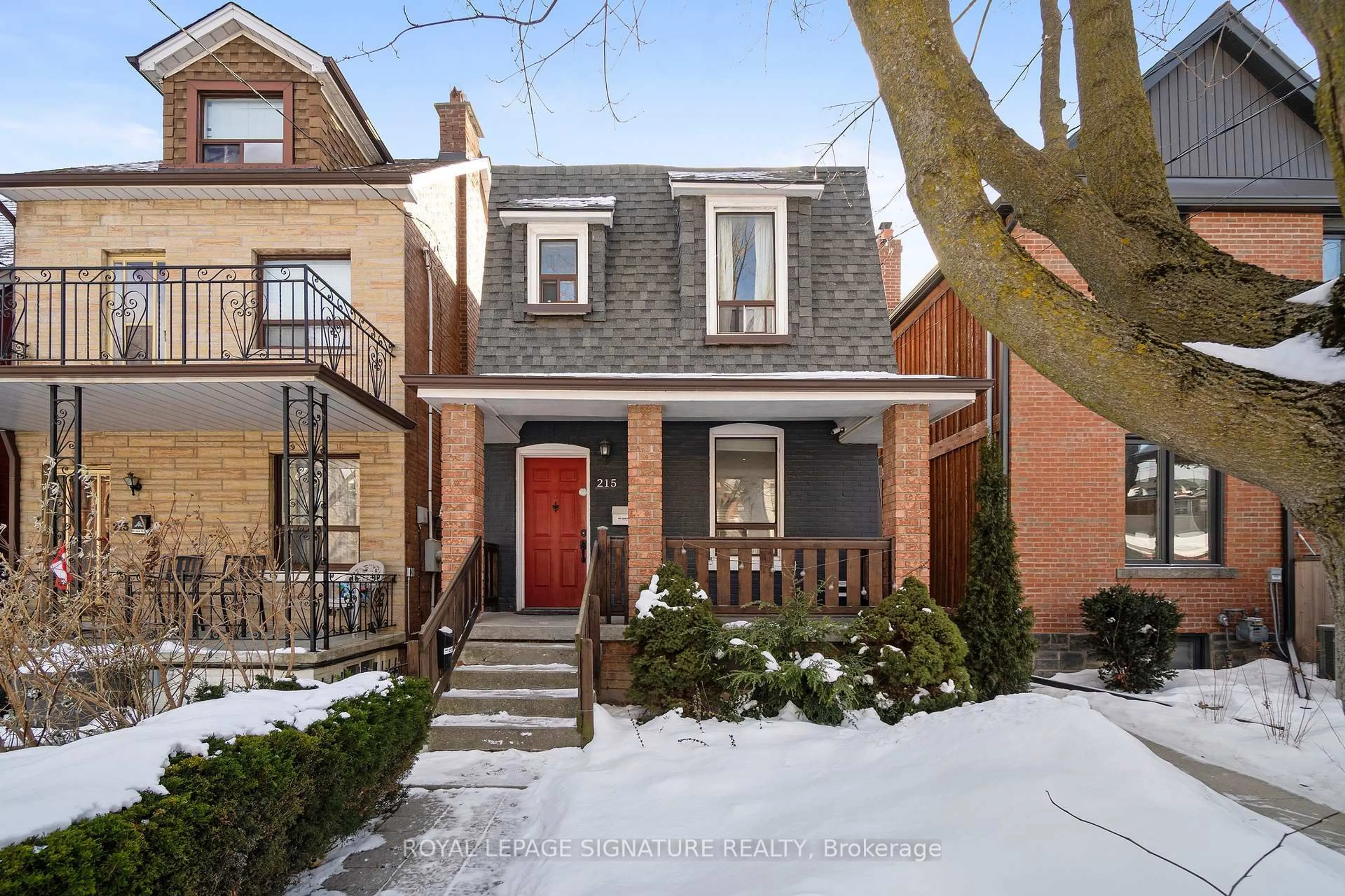 Home with brick exterior material, street for 215 Yarmouth Rd, Toronto Ontario M6G 1X5