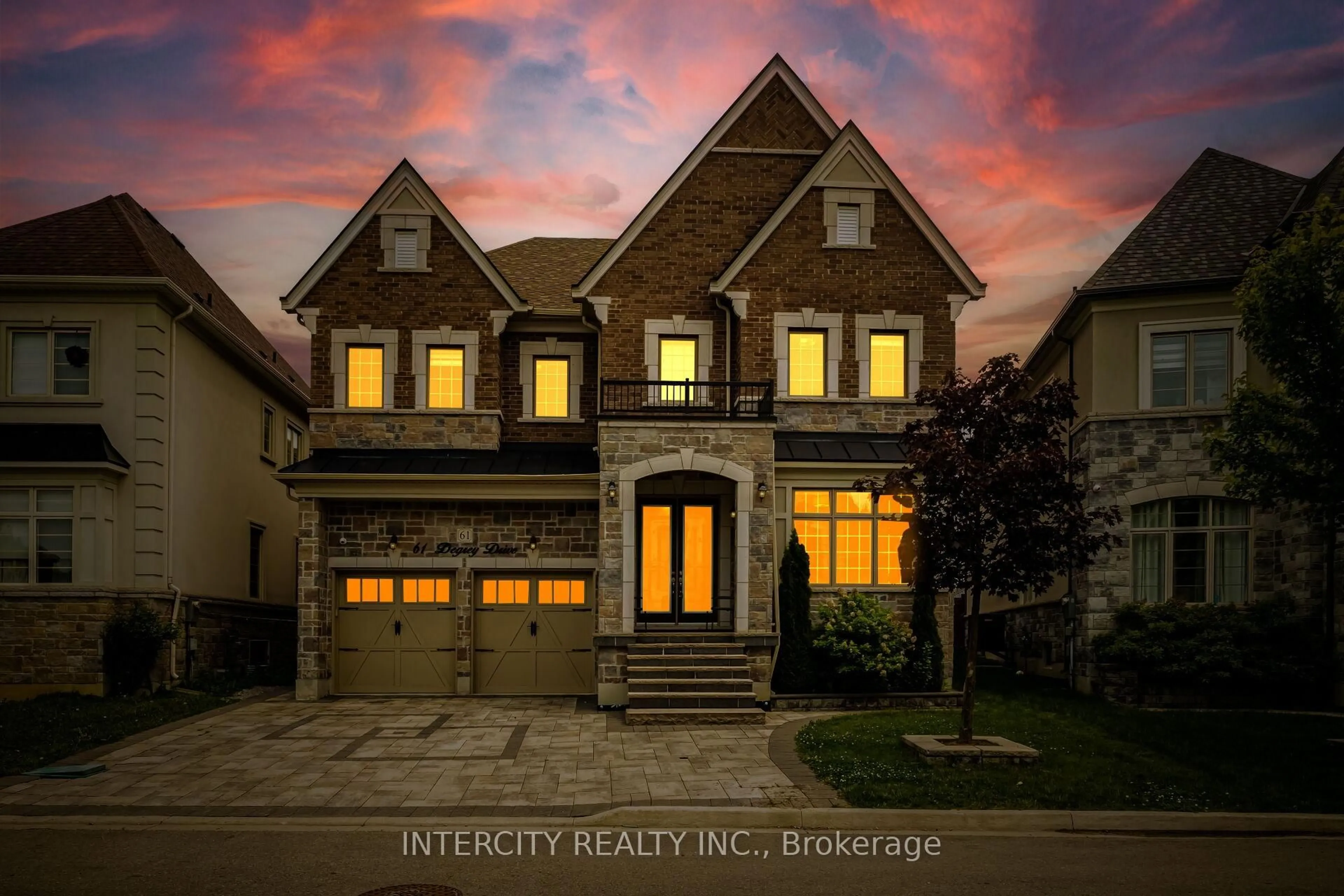 Home with brick exterior material, street for 61 Degrey Dr, Brampton Ontario L6P 4L7