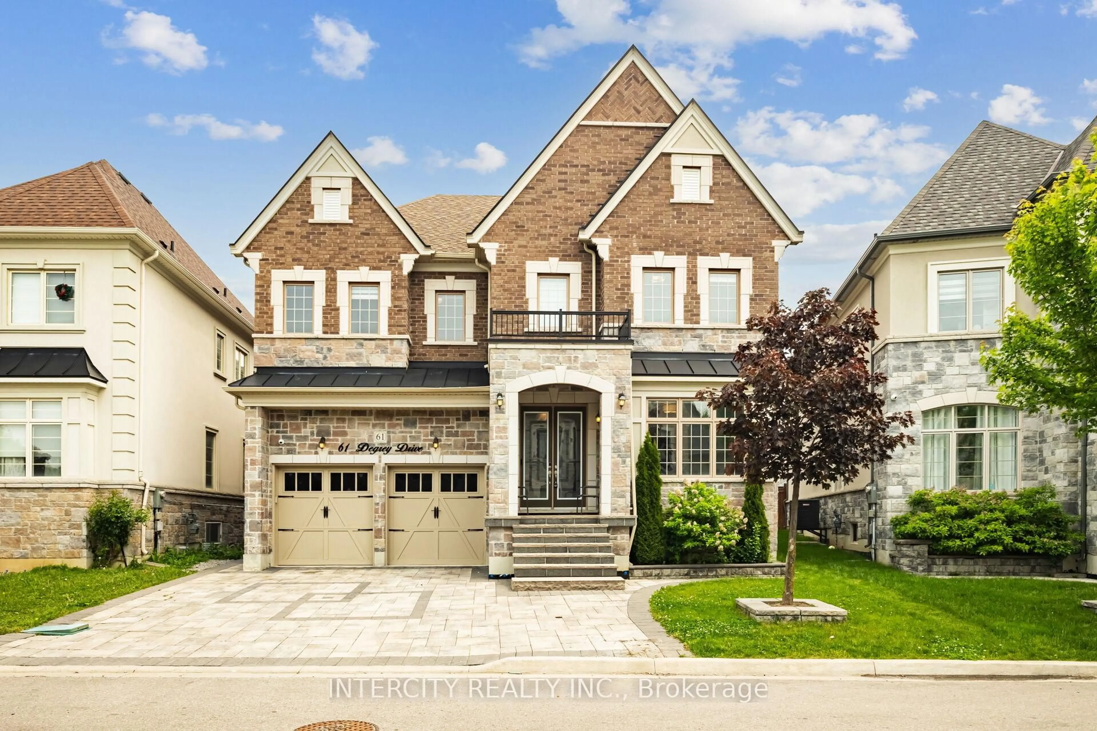 Home with brick exterior material, street for 61 Degrey Dr, Brampton Ontario L6P 4L7