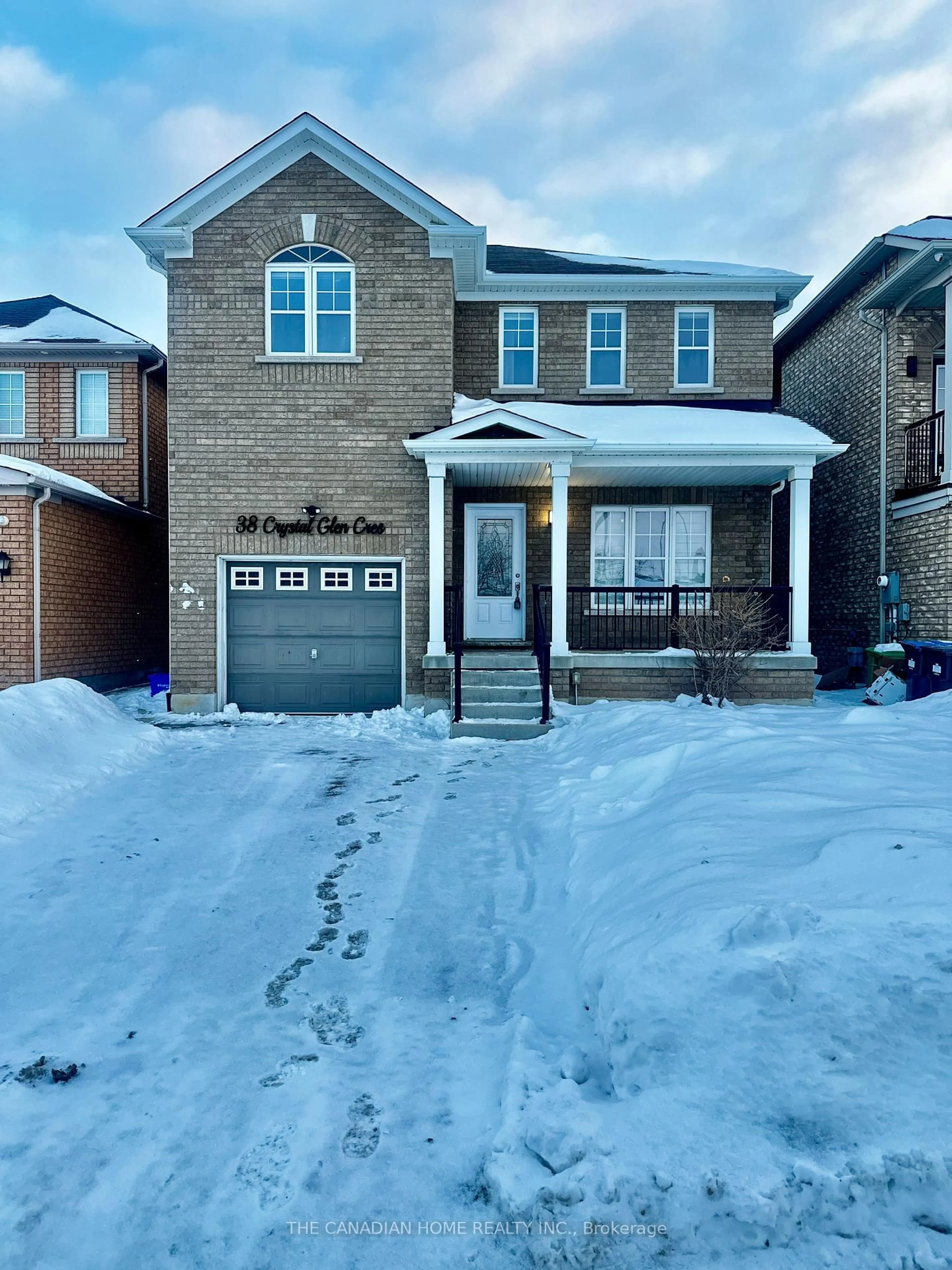 Home with brick exterior material, street for 38 Crystal Glen Cres, Brampton Ontario L6X 0K2
