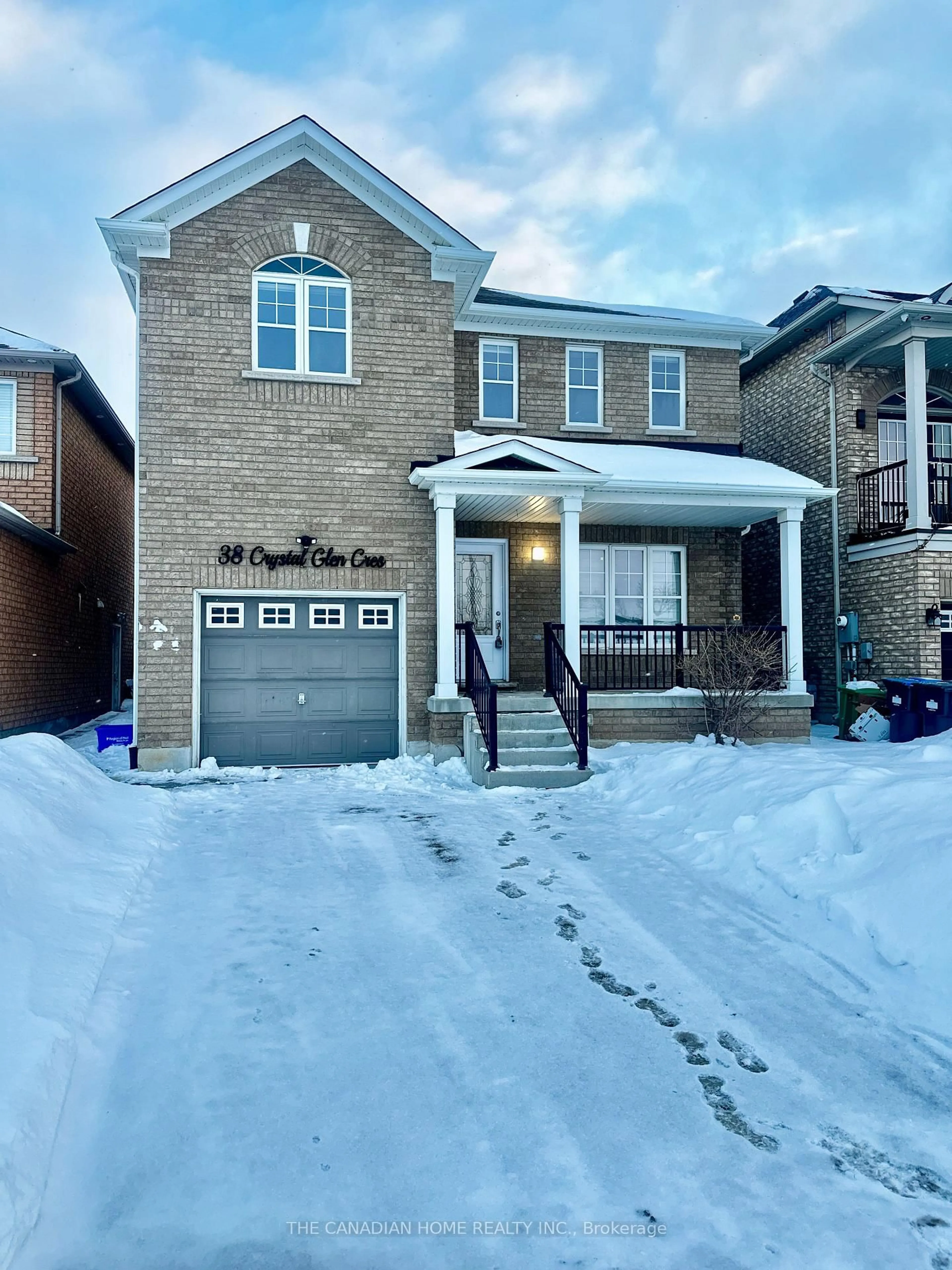 Home with brick exterior material, street for 38 Crystal Glen Cres, Brampton Ontario L6X 0K2