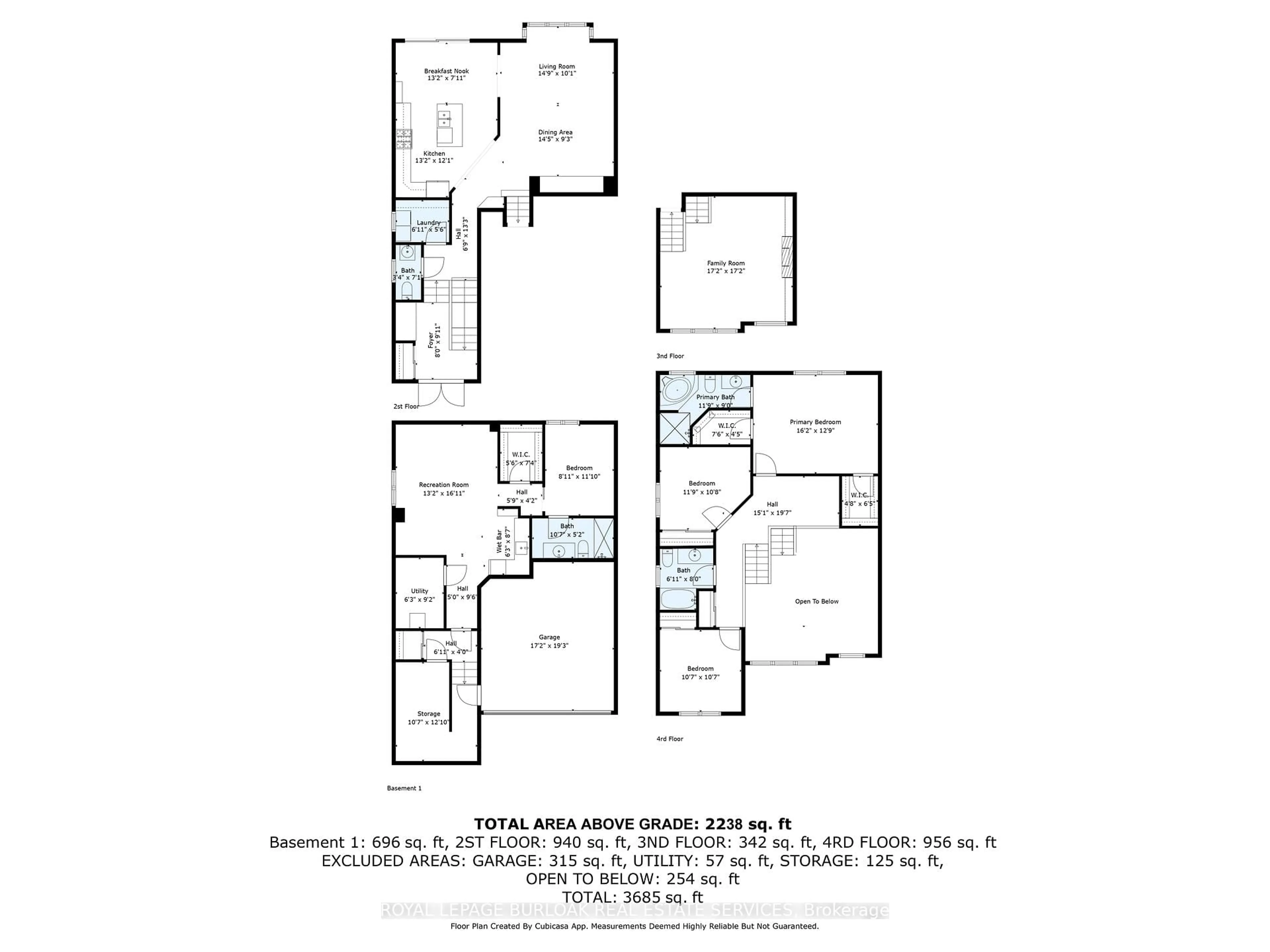 Floor plan for 3202 Steeplechase Dr, Burlington Ontario L7M 0C4