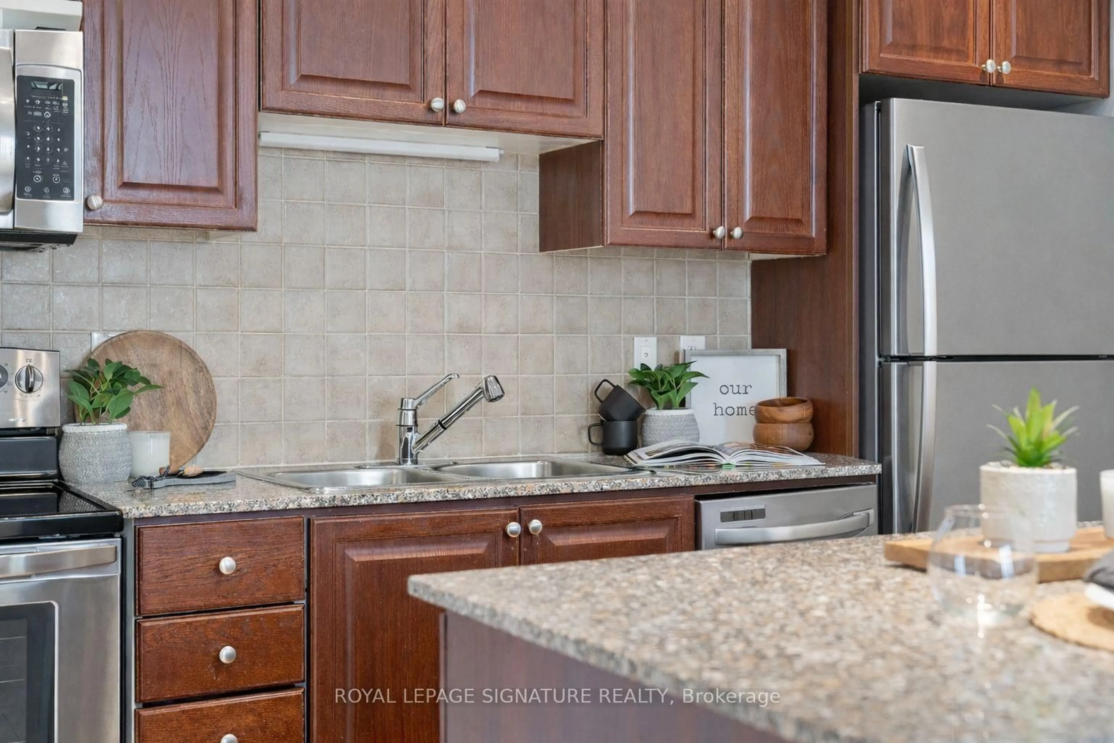Standard kitchen, ceramic/tile floor for 35 Viking Lane #2645, Toronto Ontario M9B 0A2
