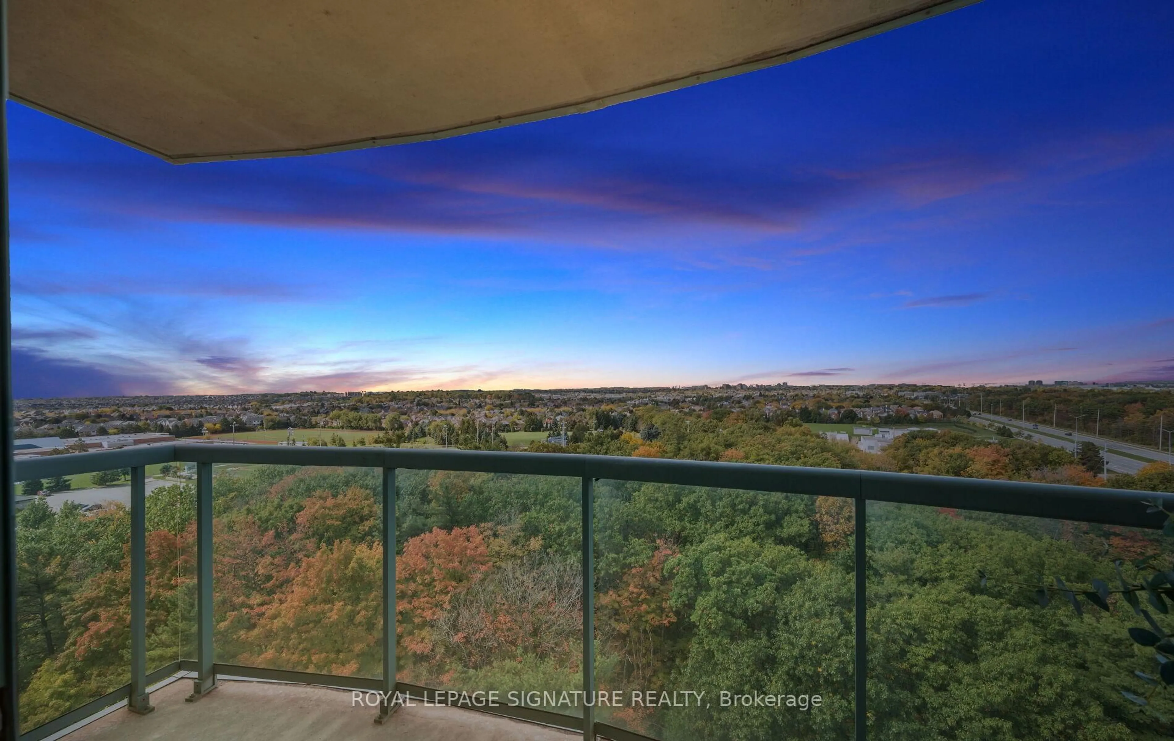 Balcony in the apartment, water/lake/river/ocean view for 2565 Erin Centre Blvd #1501, Mississauga Ontario L5M 6Z8